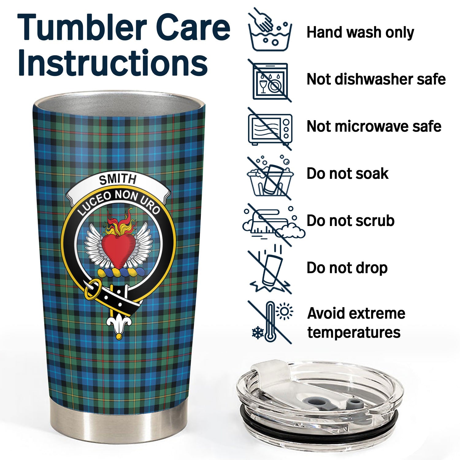 Smith Ancient Tartan Crest Tumbler