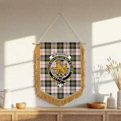 McPherson Dress Ancient Tartan Crest Wall Hanging Banner - Wood Pole