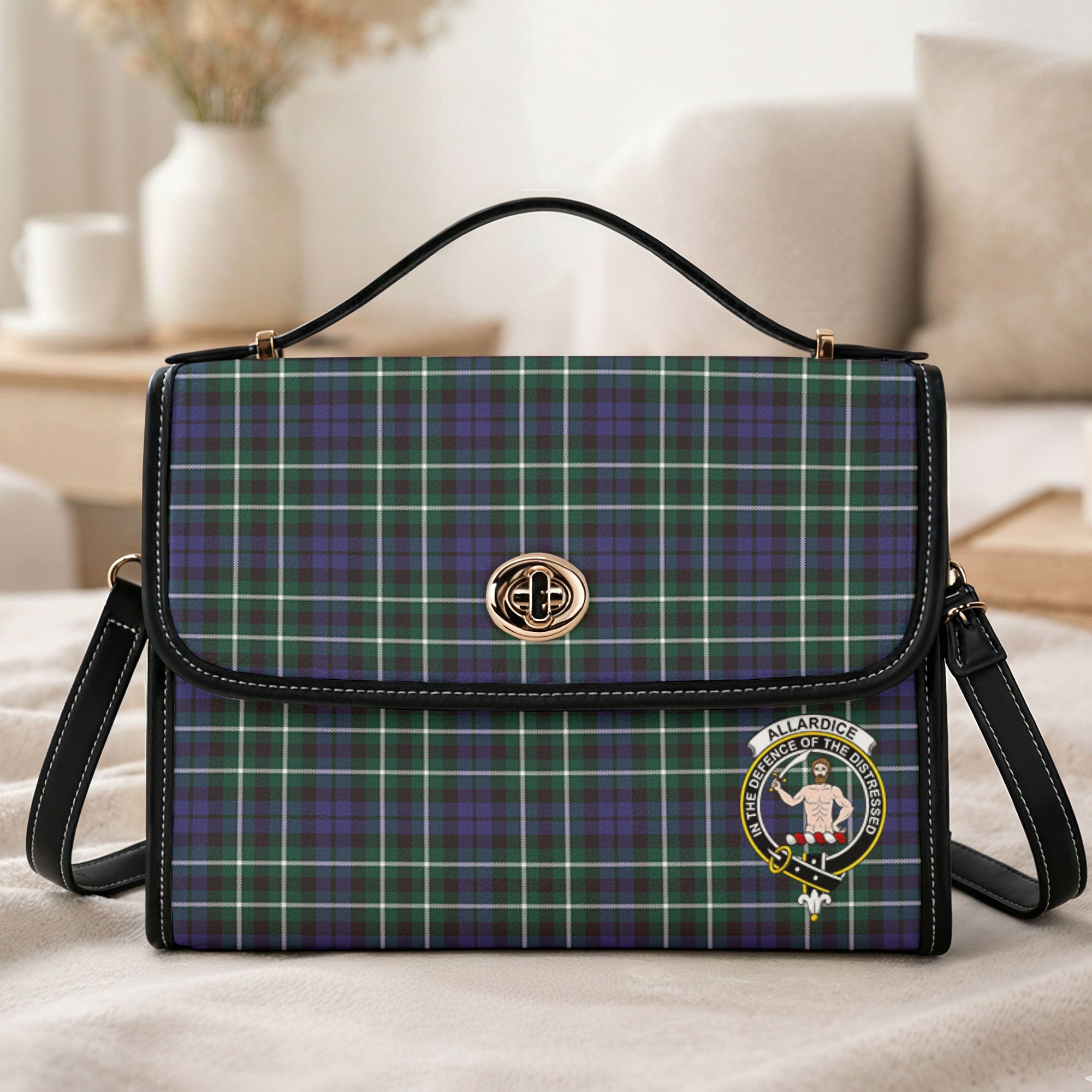 Allardice Tartan Crest Satchel Bag