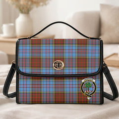 Anderson Modern Tartan Crest Satchel Bag