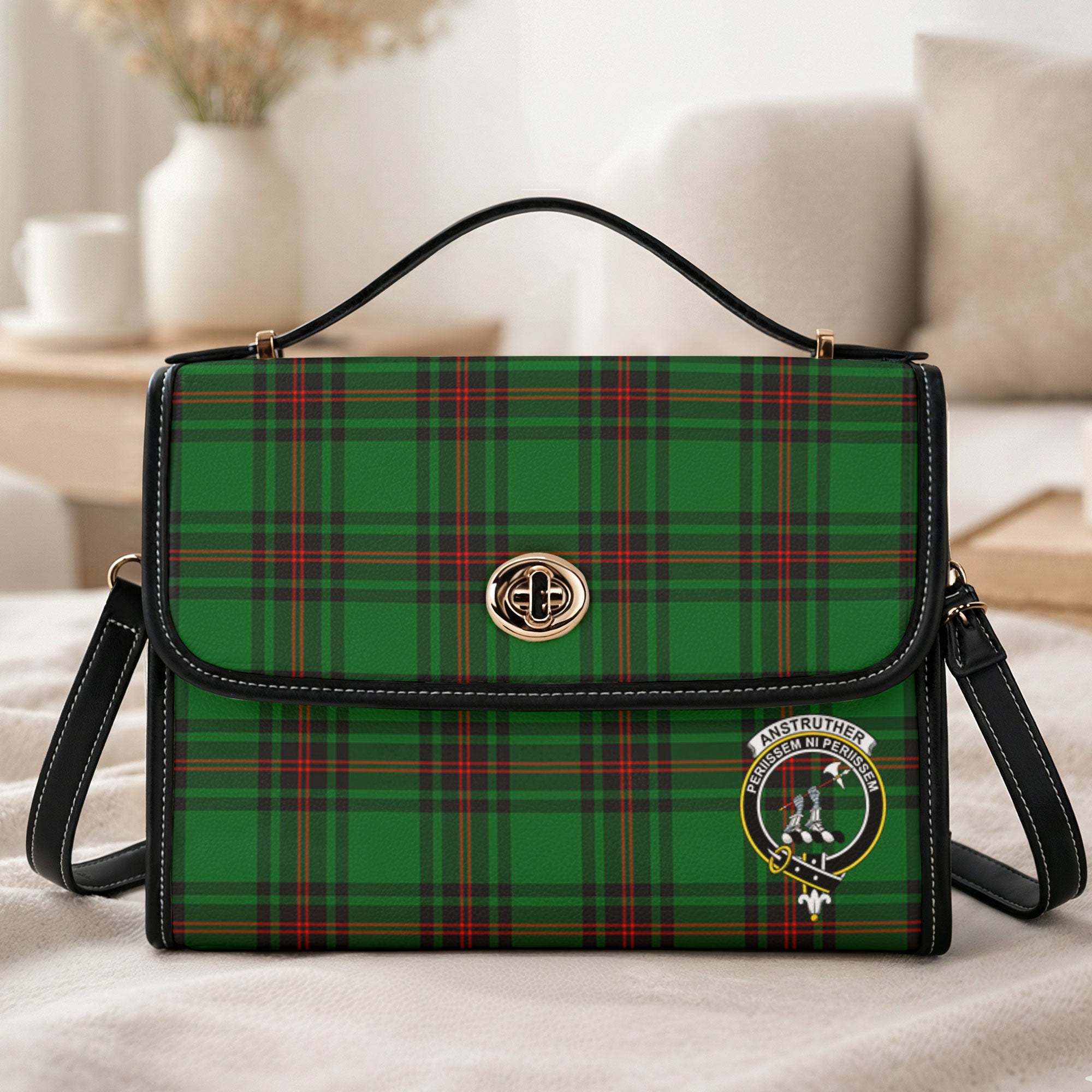 Anstruther Tartan Crest Satchel Bag