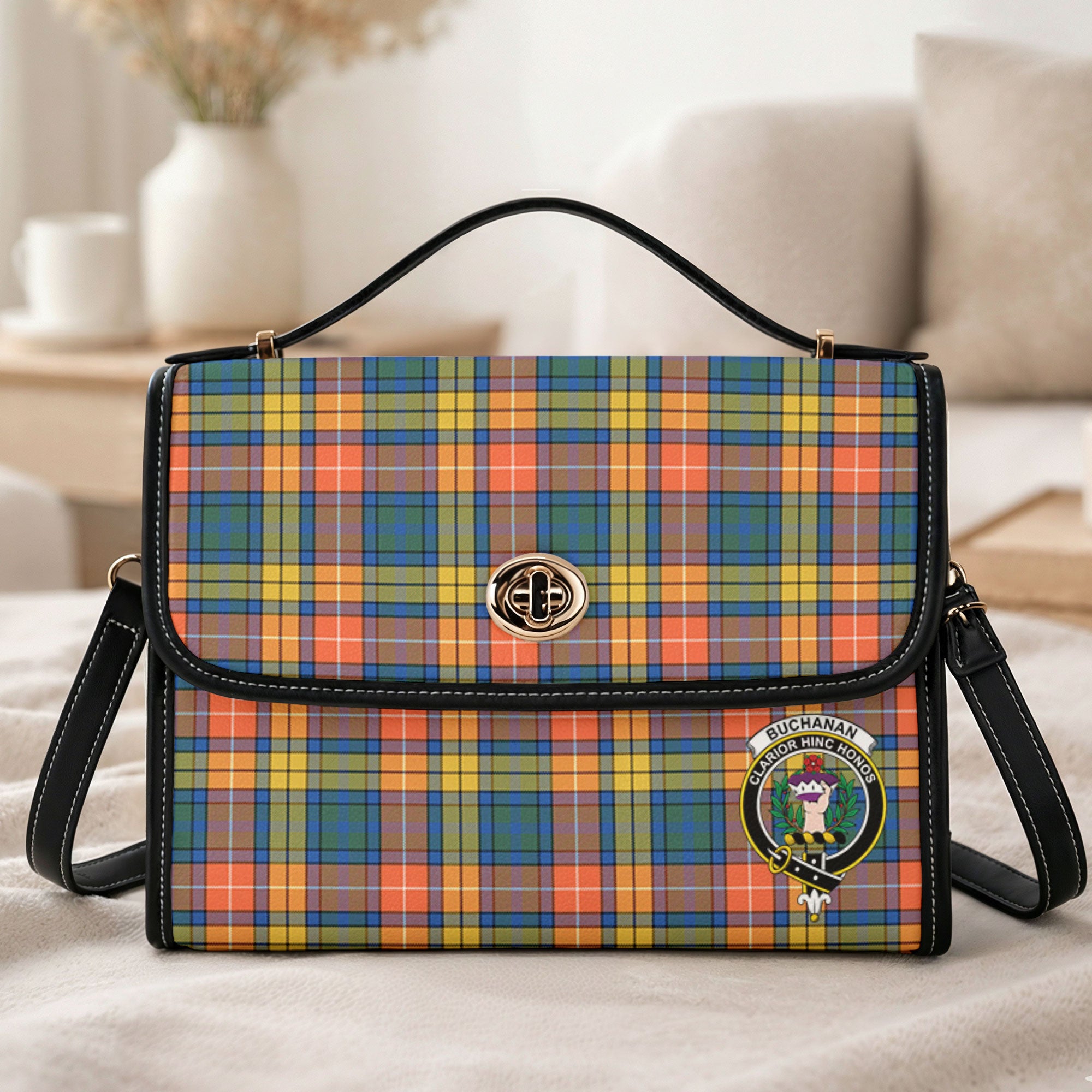 Buchanan Ancient Tartan Crest Satchel Bag
