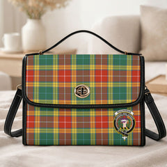 Buchanan Old Sett Tartan Crest Satchel Bag