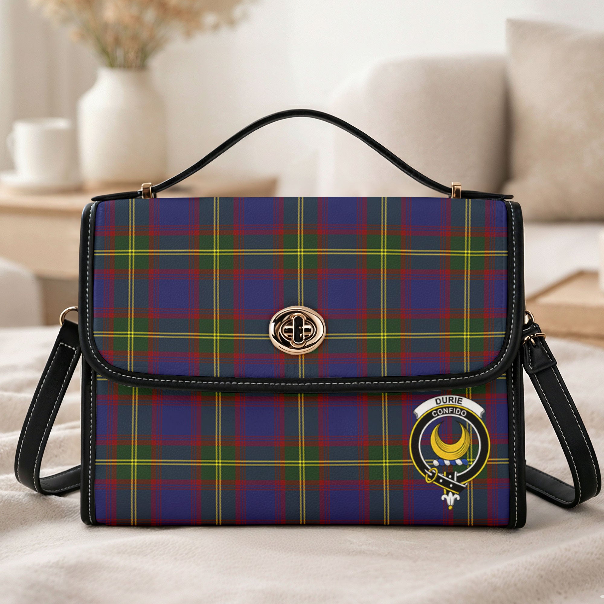 Durie Tartan Crest Satchel Bag