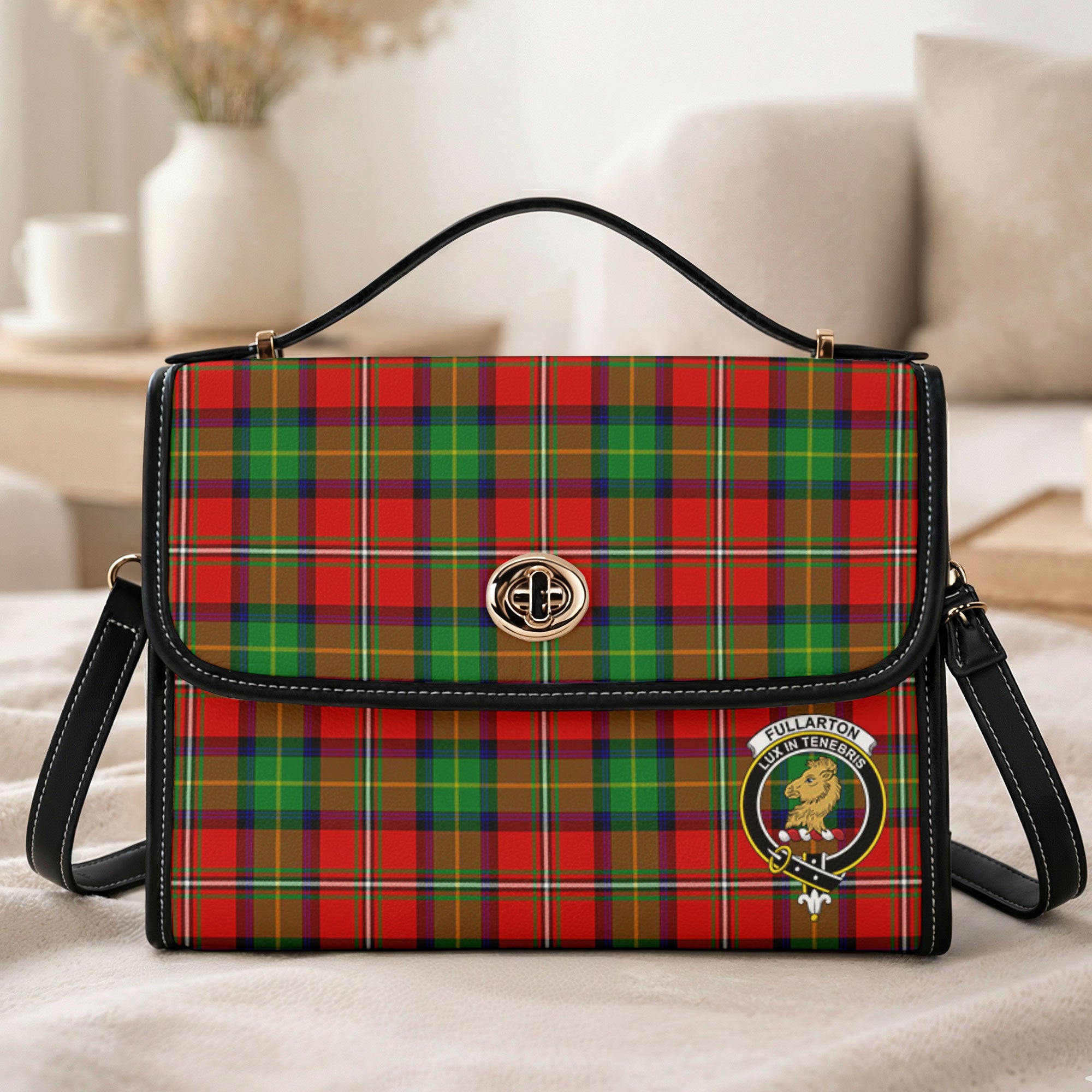 Fullarton Tartan Crest Satchel Bag