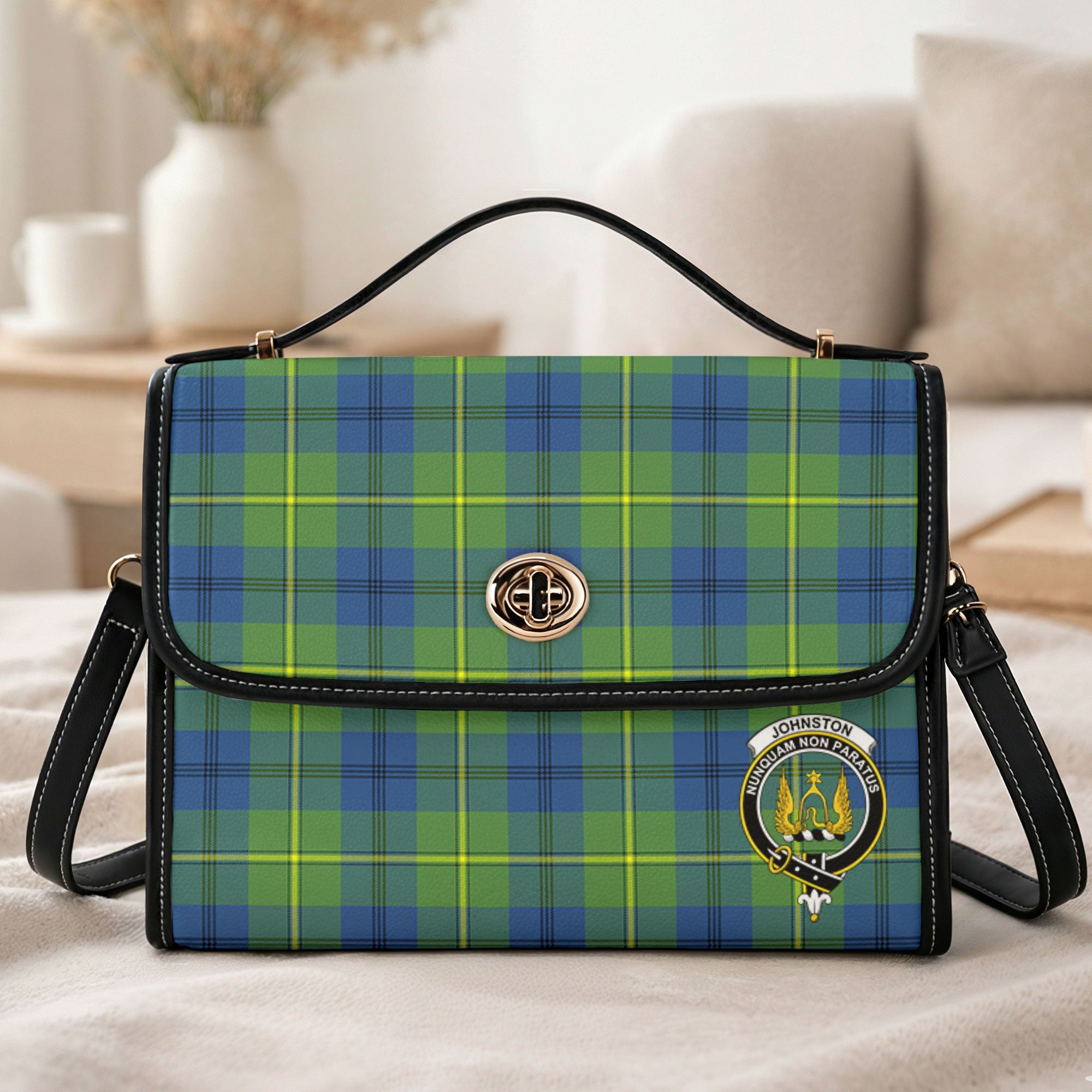 Johnston Ancient Tartan Crest Satchel Bag