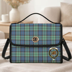 Leslie Hunting Ancient Tartan Crest Satchel Bag