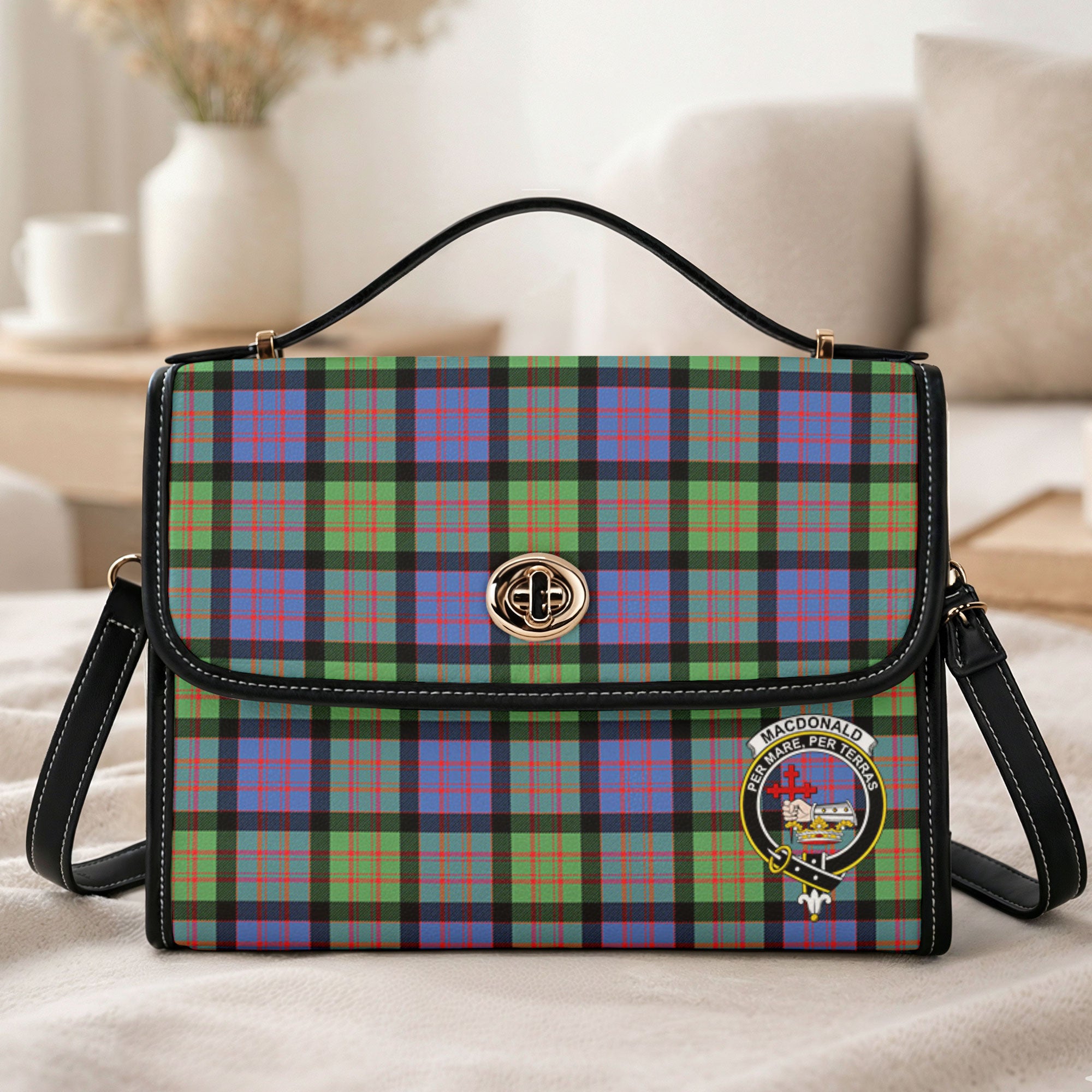 MacDonald Ancient Tartan Crest Satchel Bag