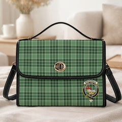 MacDonald Lord of the Isles Hunting Tartan Crest Satchel Bag