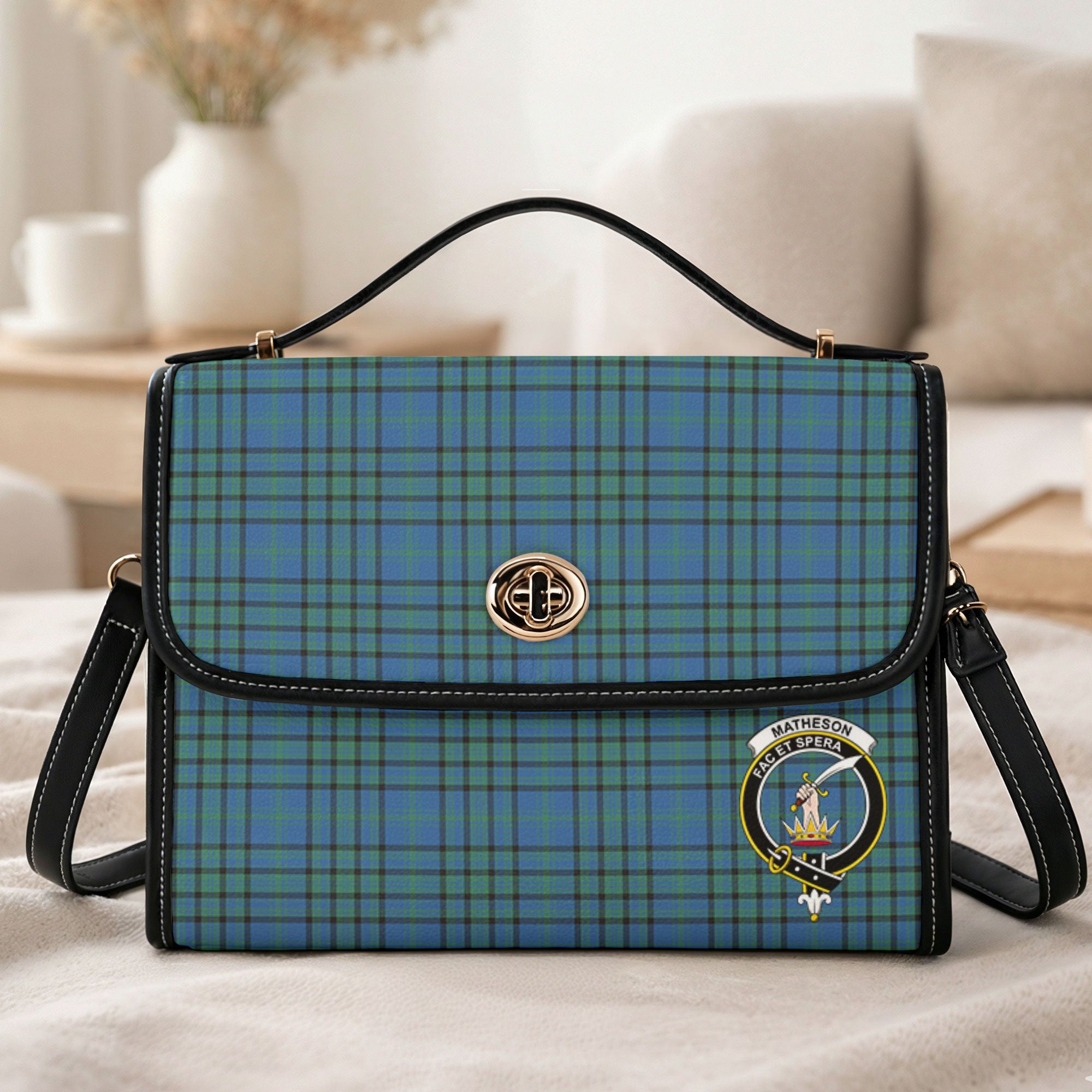 Matheson Hunting Ancient Tartan Crest Satchel Bag