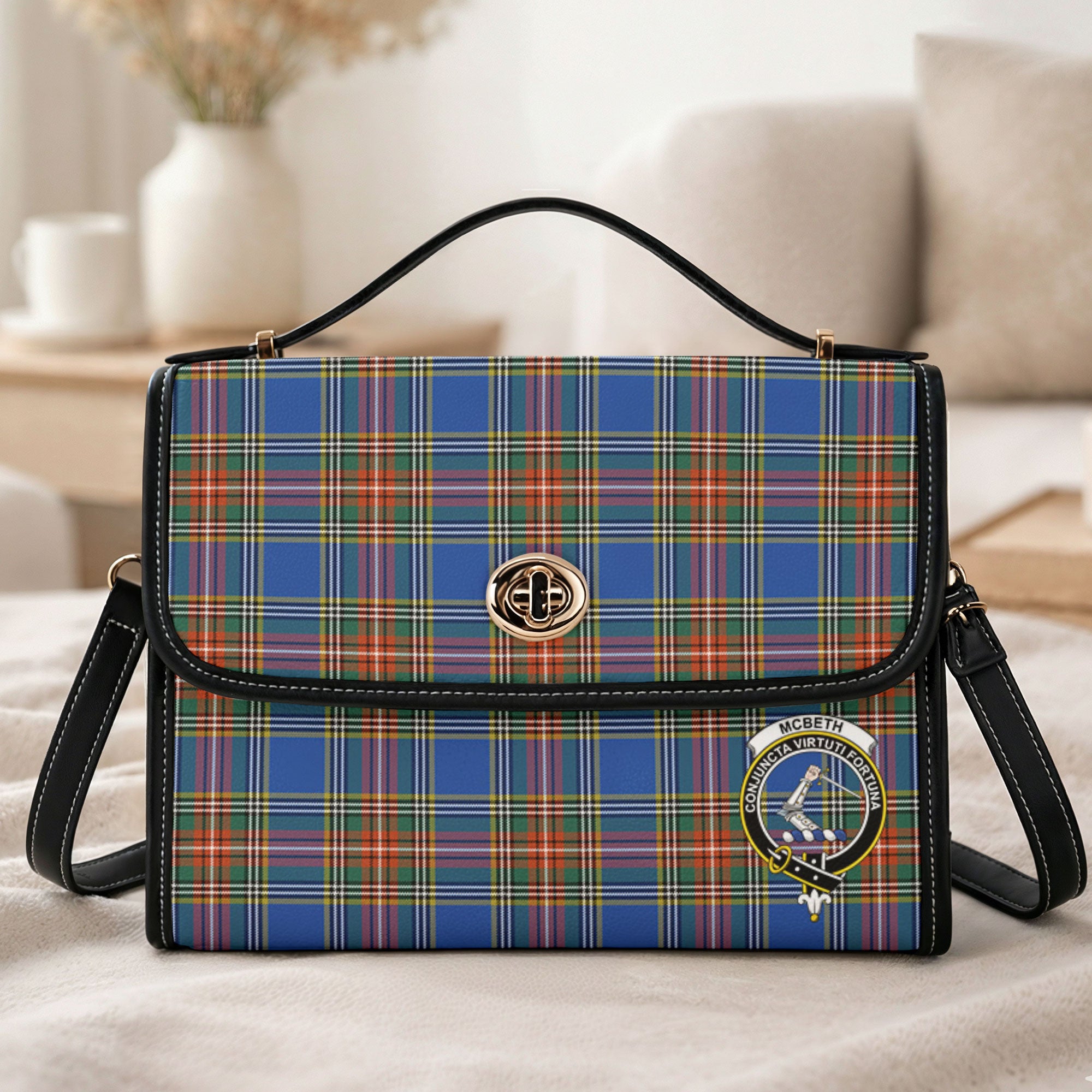 McBeth Ancient Tartan Crest Satchel Bag