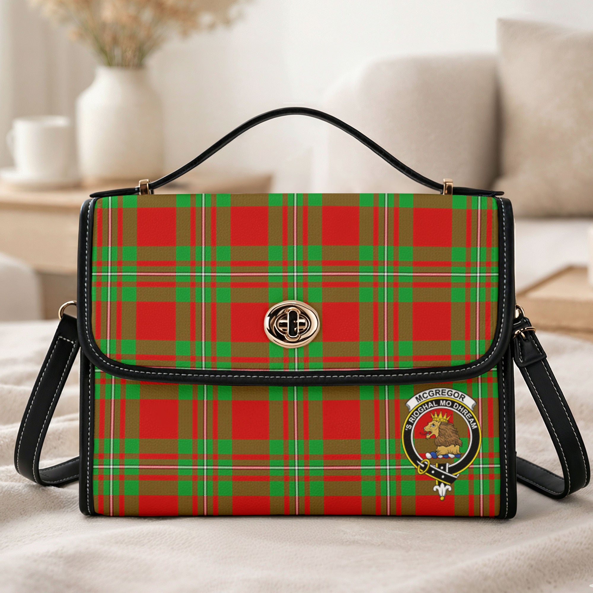 McGregor Modern Tartan Crest Satchel Bag
