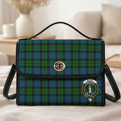 McKay Modern Tartan Crest Satchel Bag