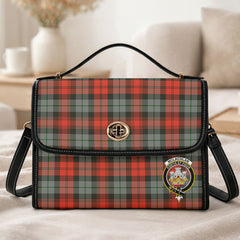 McLachlan Weathered Tartan Crest Satchel Bag