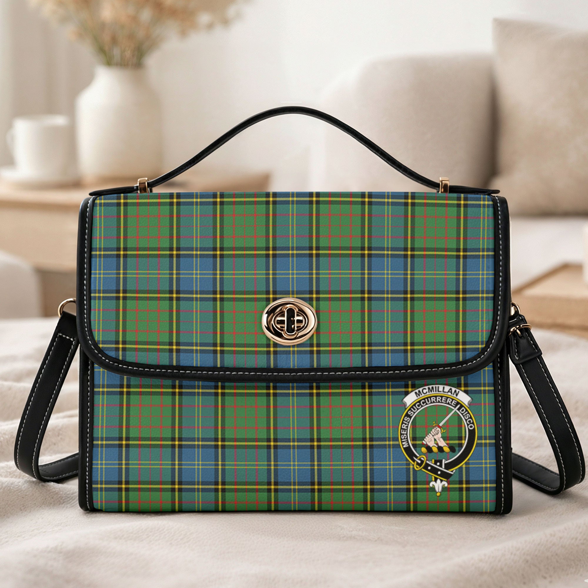 McMillan Hunting Ancient Tartan Crest Satchel Bag