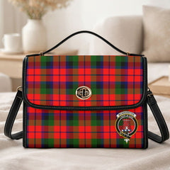 McNaughten Tartan Crest Satchel Bag