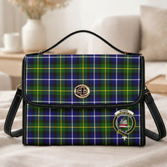 McNeil of Barra Modern Tartan Crest Satchel Bag