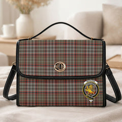 Nicolson Hunting Weathered Tartan Crest Satchel Bag
