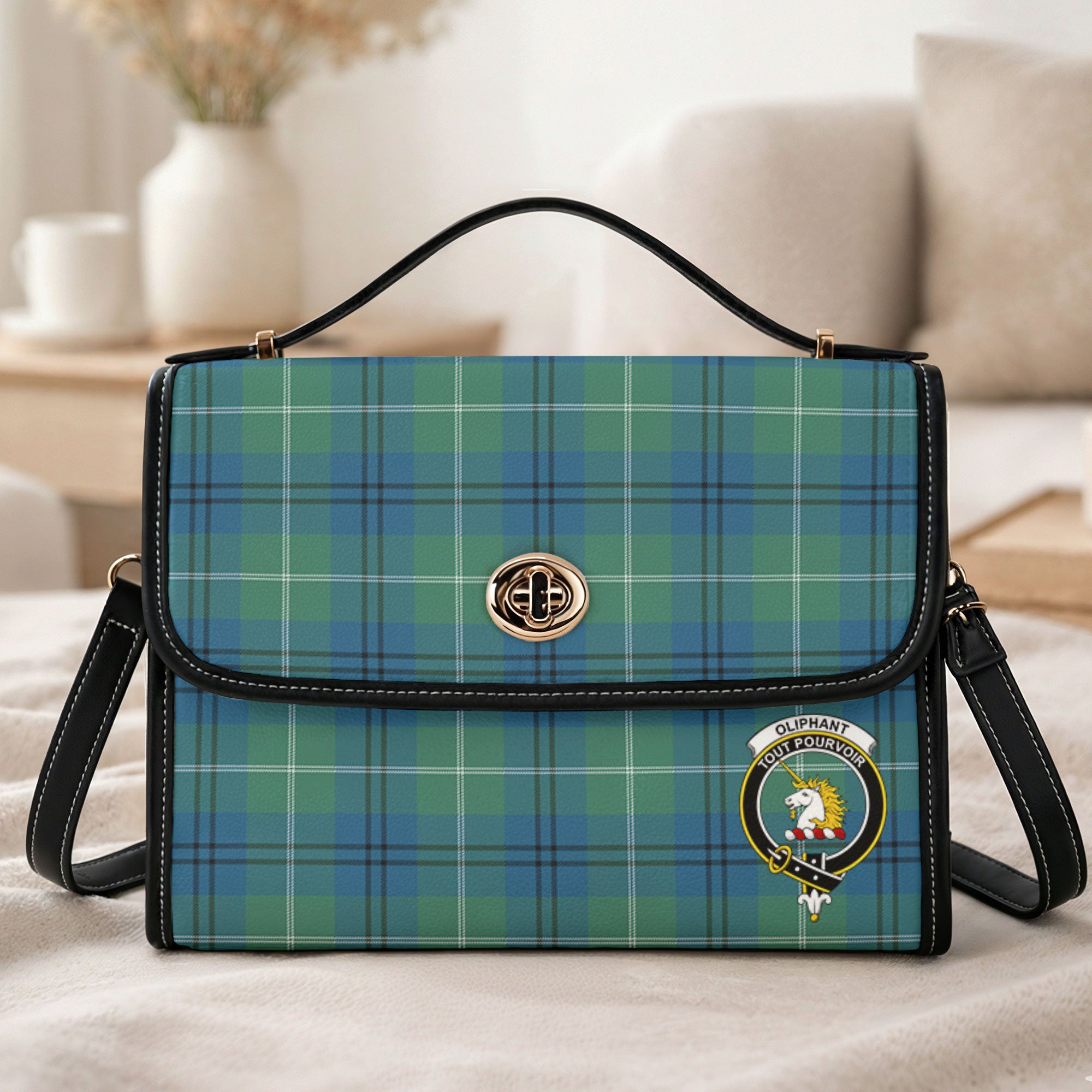 Oliphant Ancient Tartan Crest Satchel Bag