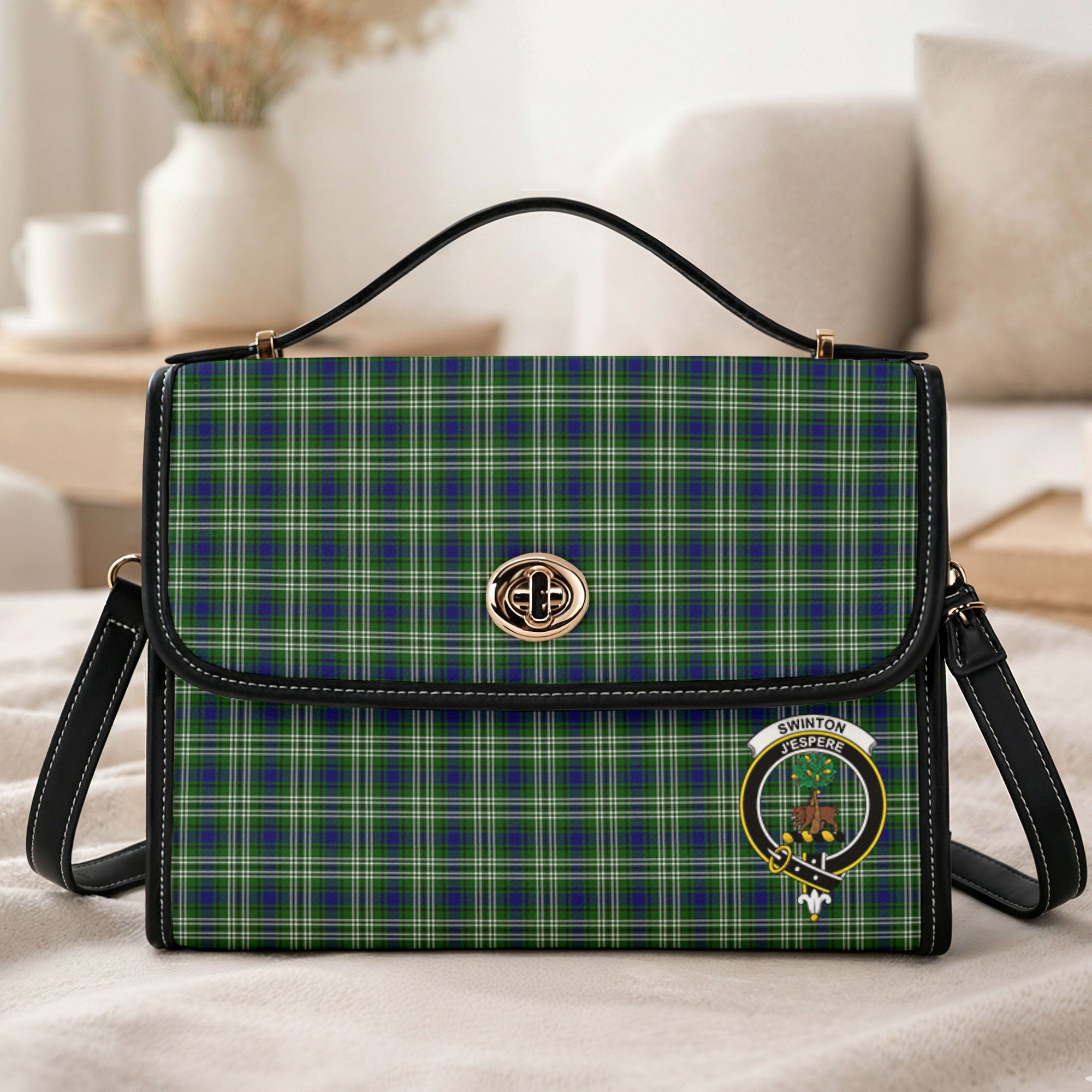 Swinton Tartan Crest Satchel Bag