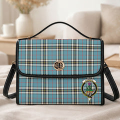 Thomson Blue Tartan Crest Satchel Bag