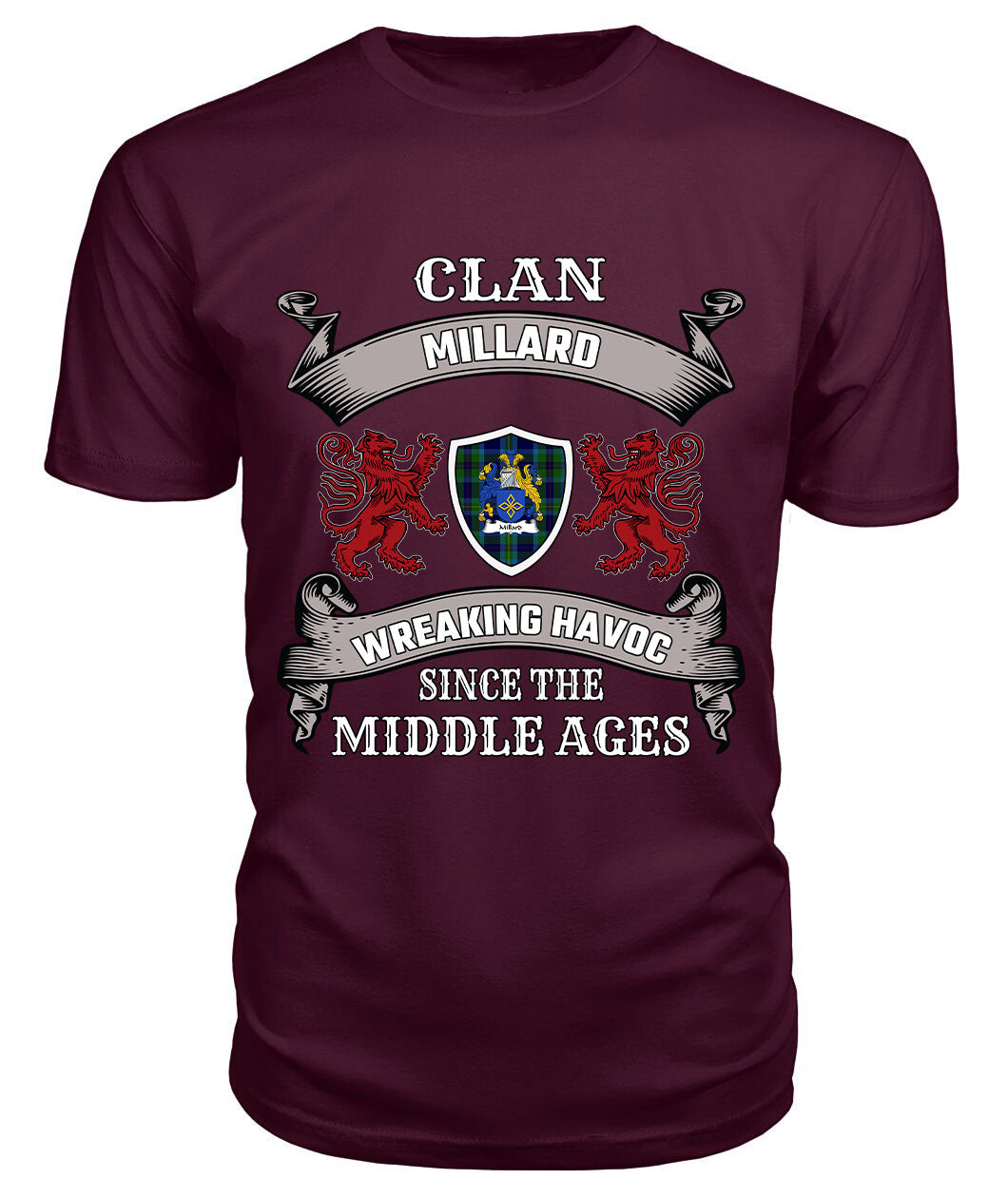 Millard Family Tartan - 2D T-shirt