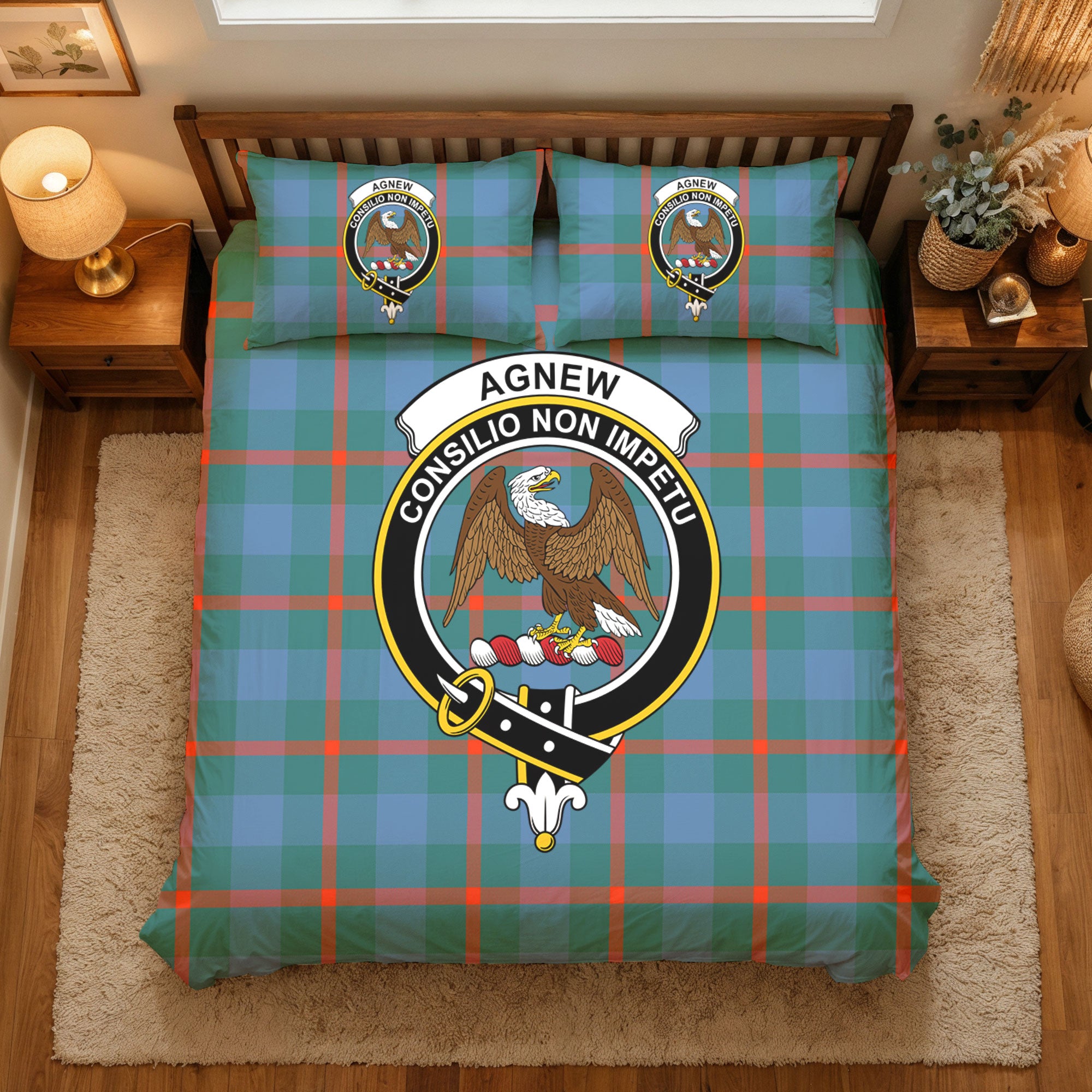 Agnew Ancient Tartan Crest Bedding Set