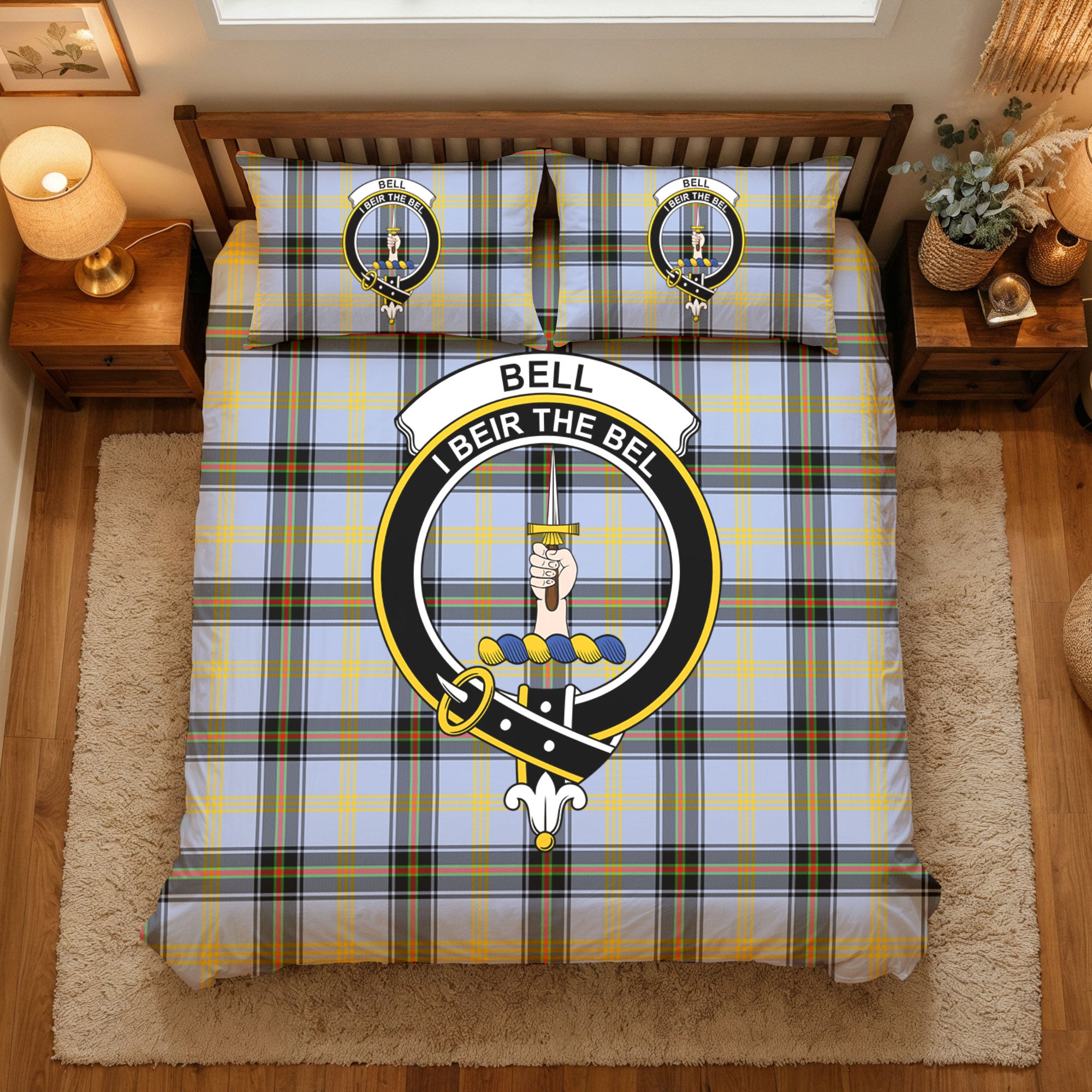 Bell of the Borders Tartan Crest Bedding Set
