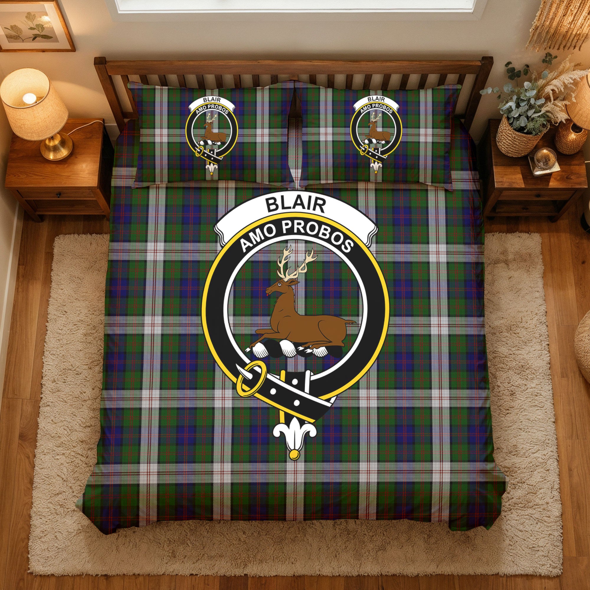 Blair Dress Tartan Crest Bedding Set