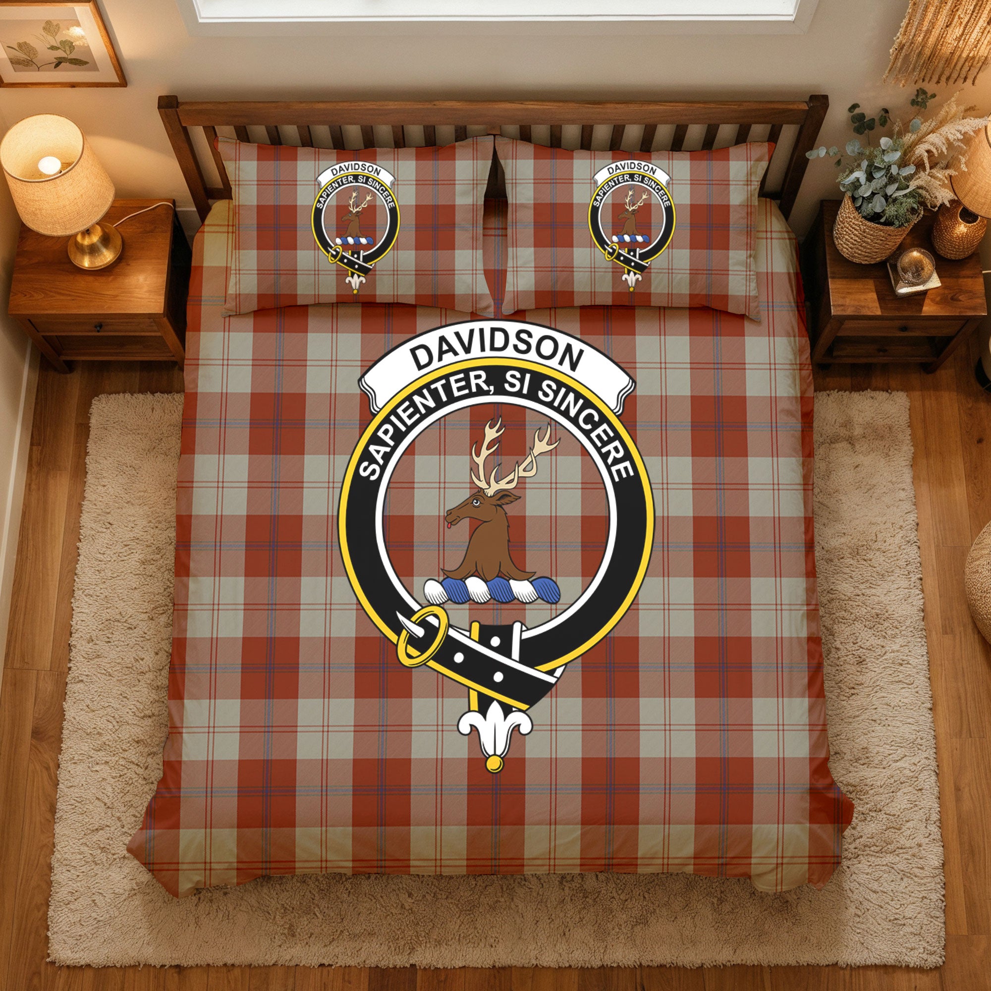 Davidson Dress Dancers Tartan Crest Bedding Set