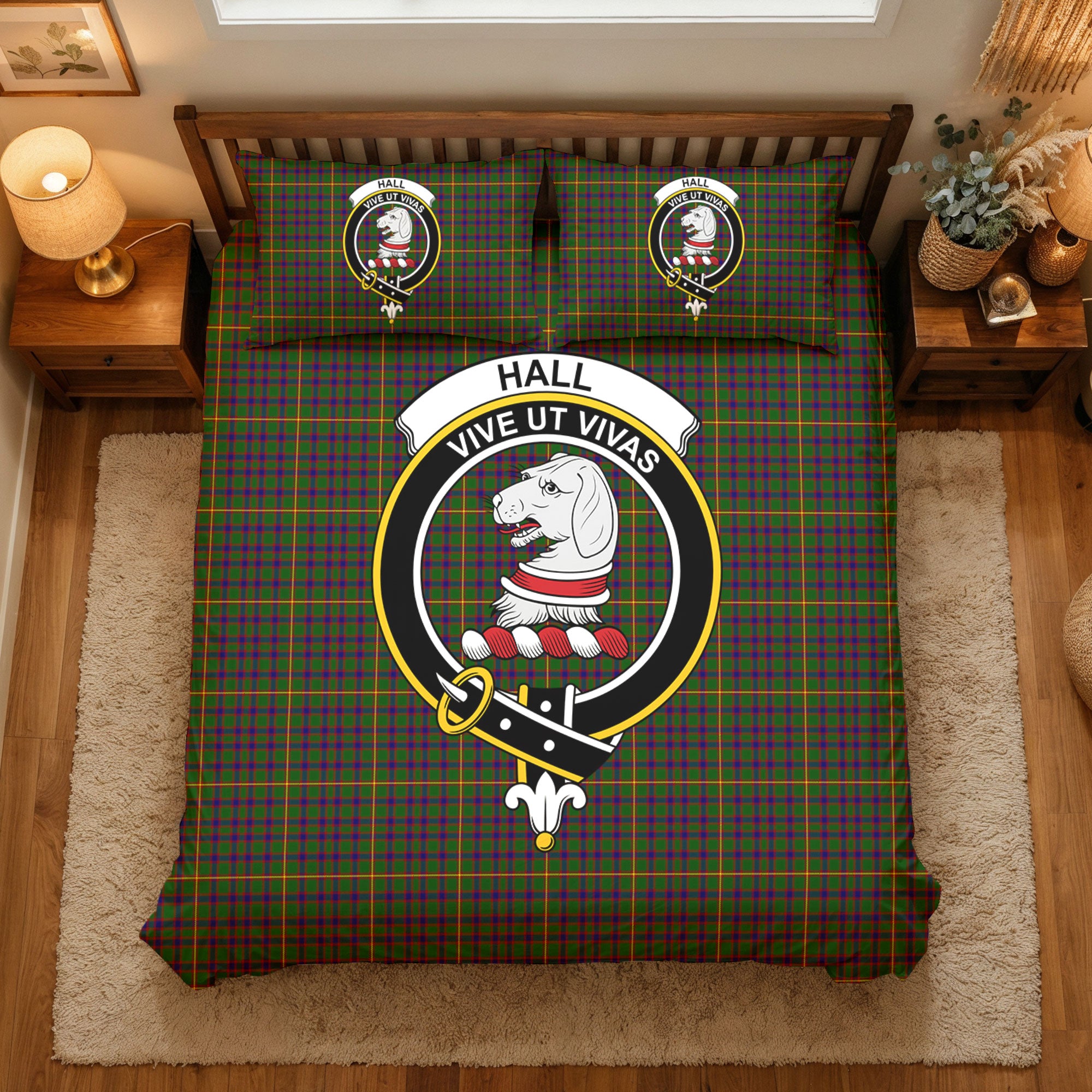 Hall Tartan Crest Bedding Set