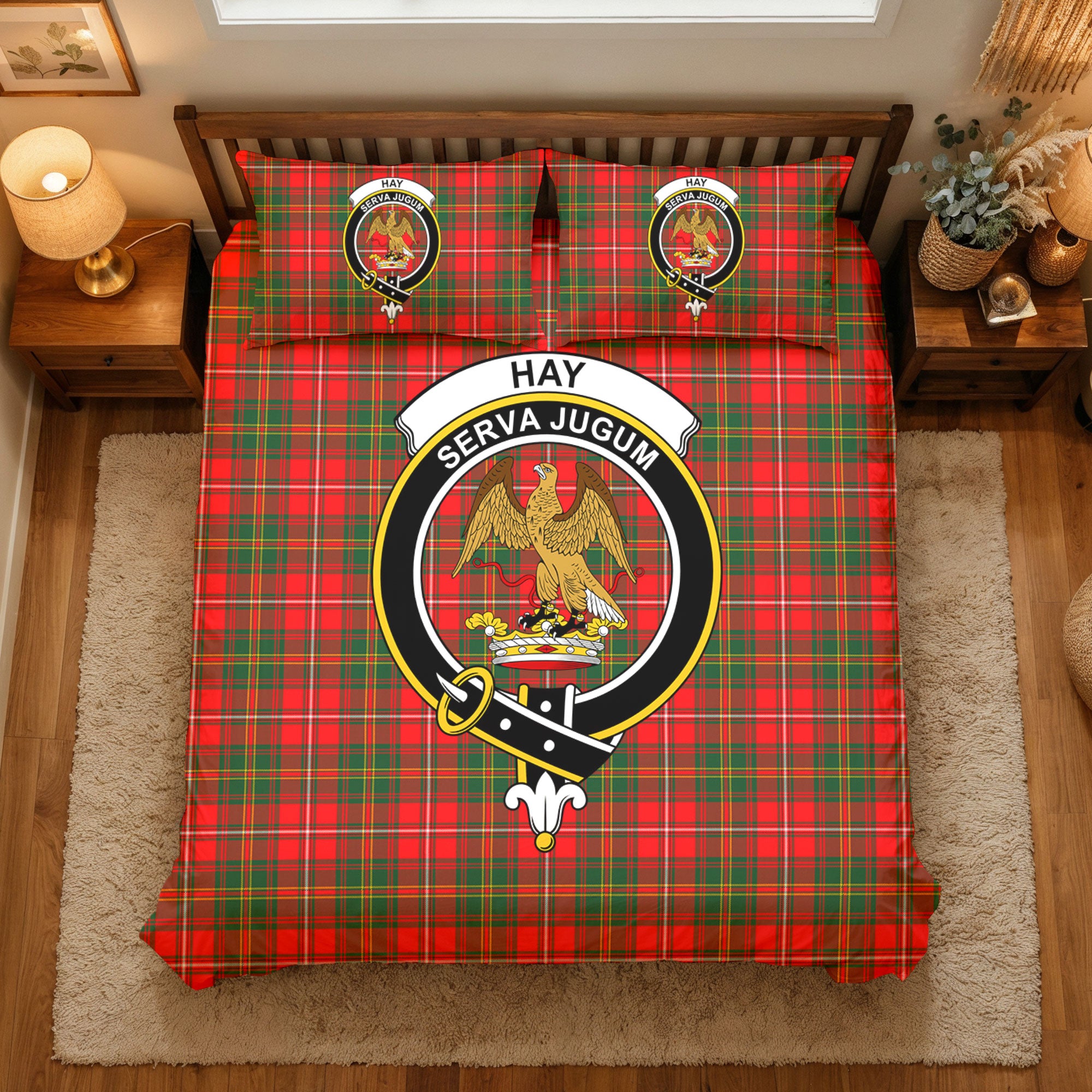 Hay Modern Tartan Crest Bedding Set
