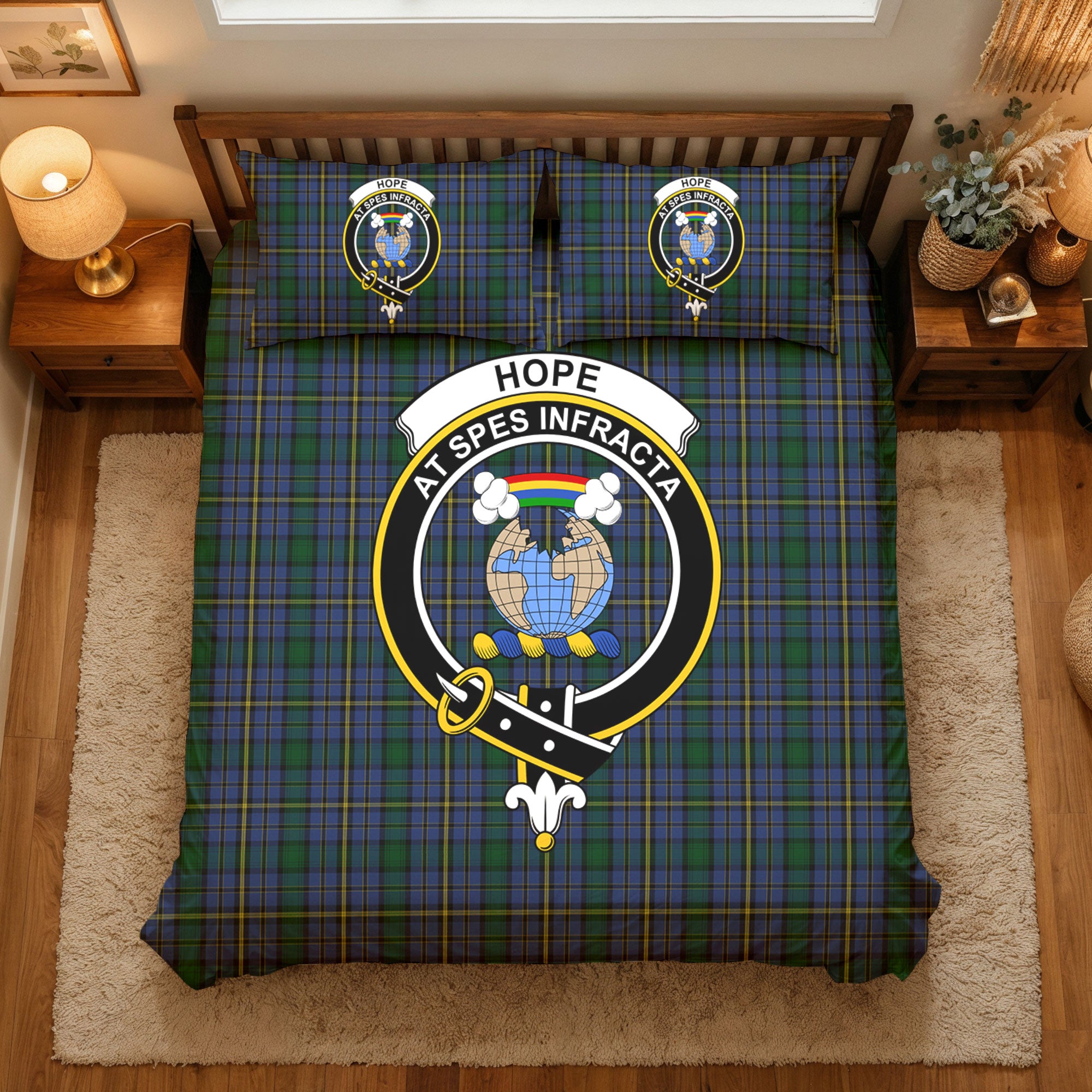 Hope Tartan Crest Bedding Set
