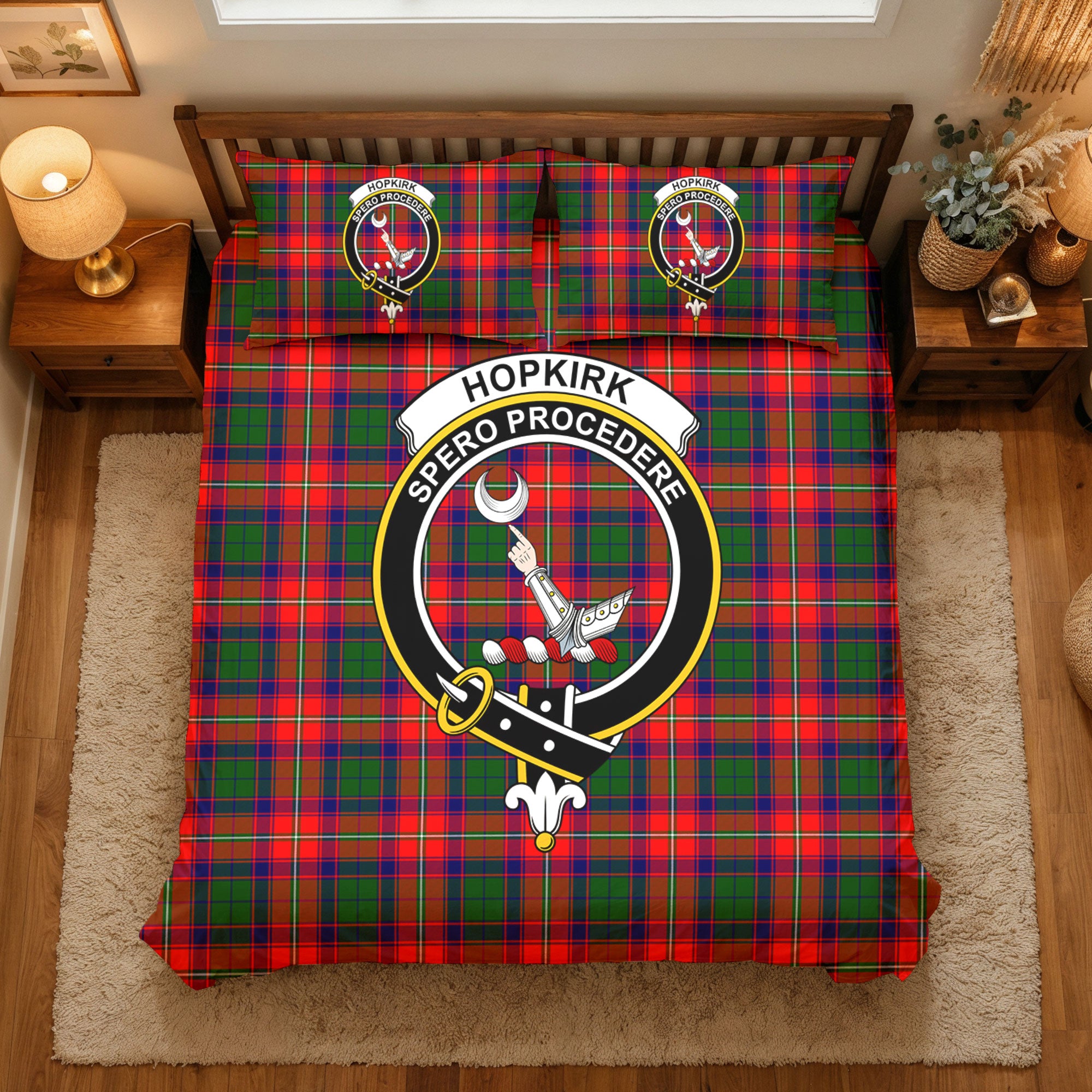 Hopkirk Tartan Crest Bedding Set