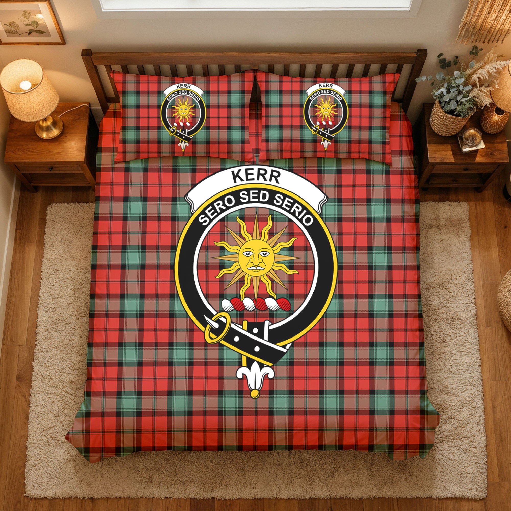 Kerr Ancient Tartan Crest Bedding Set