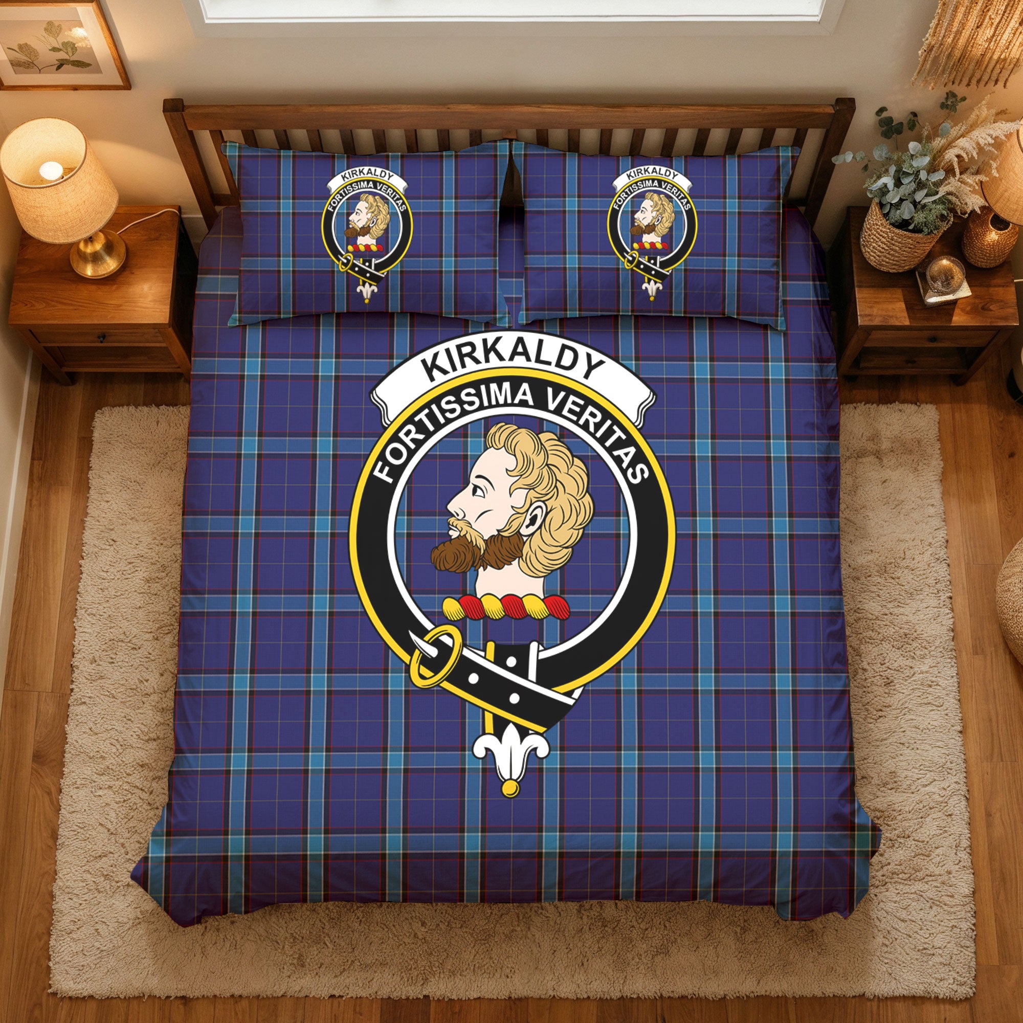 Kirkaldy Tartan Crest Bedding Set