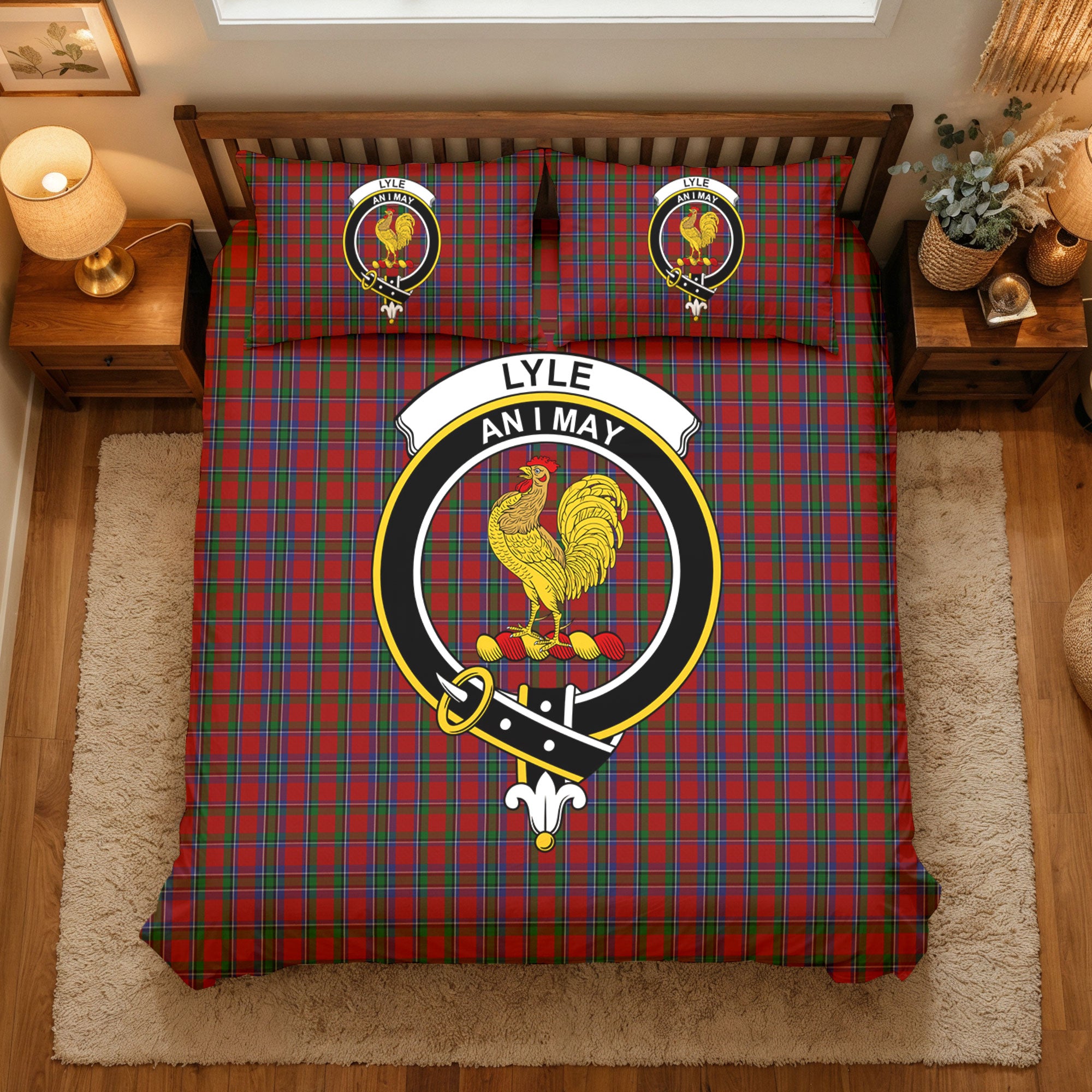 Lyle Tartan Crest Bedding Set