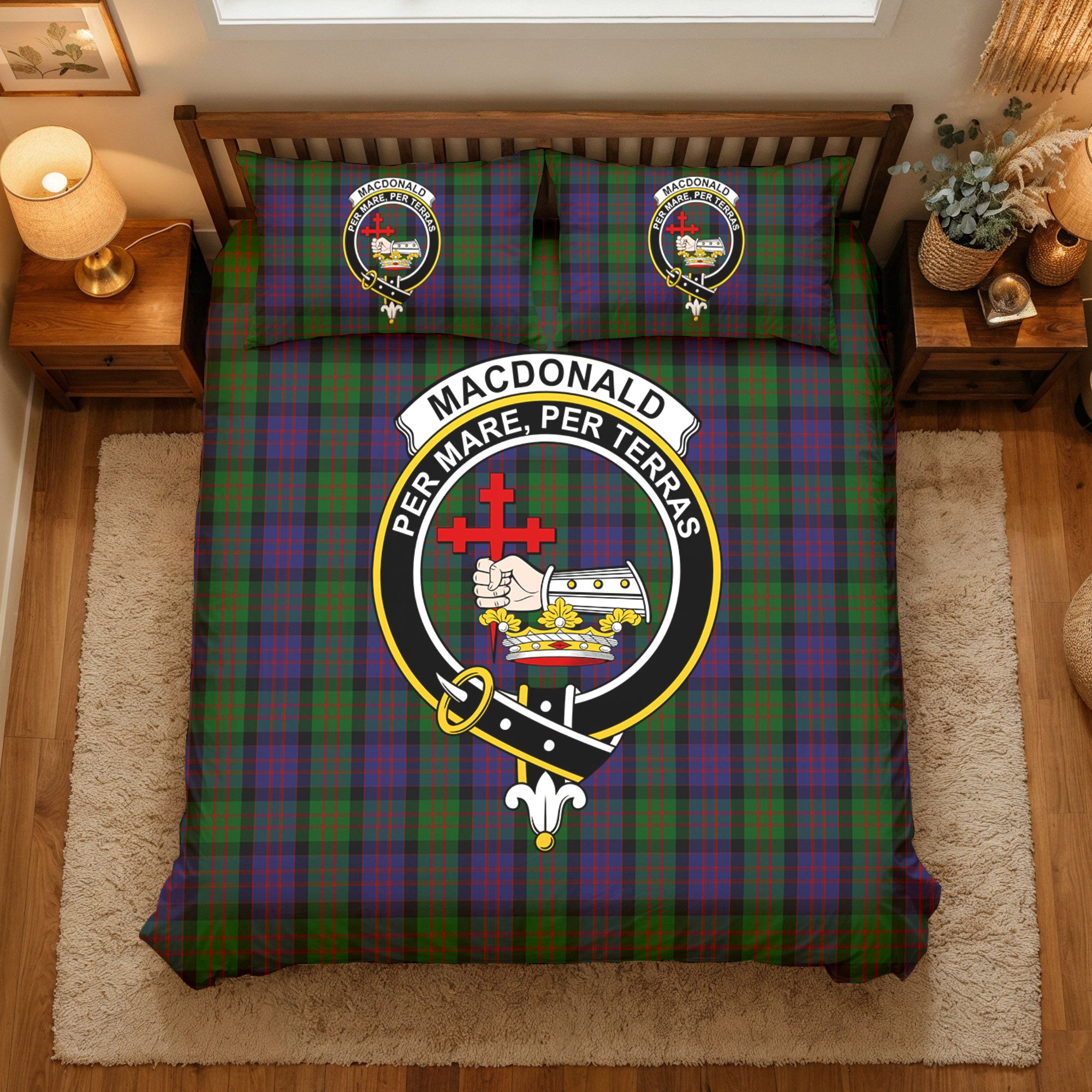MacDonald Tartan Crest Bedding Set