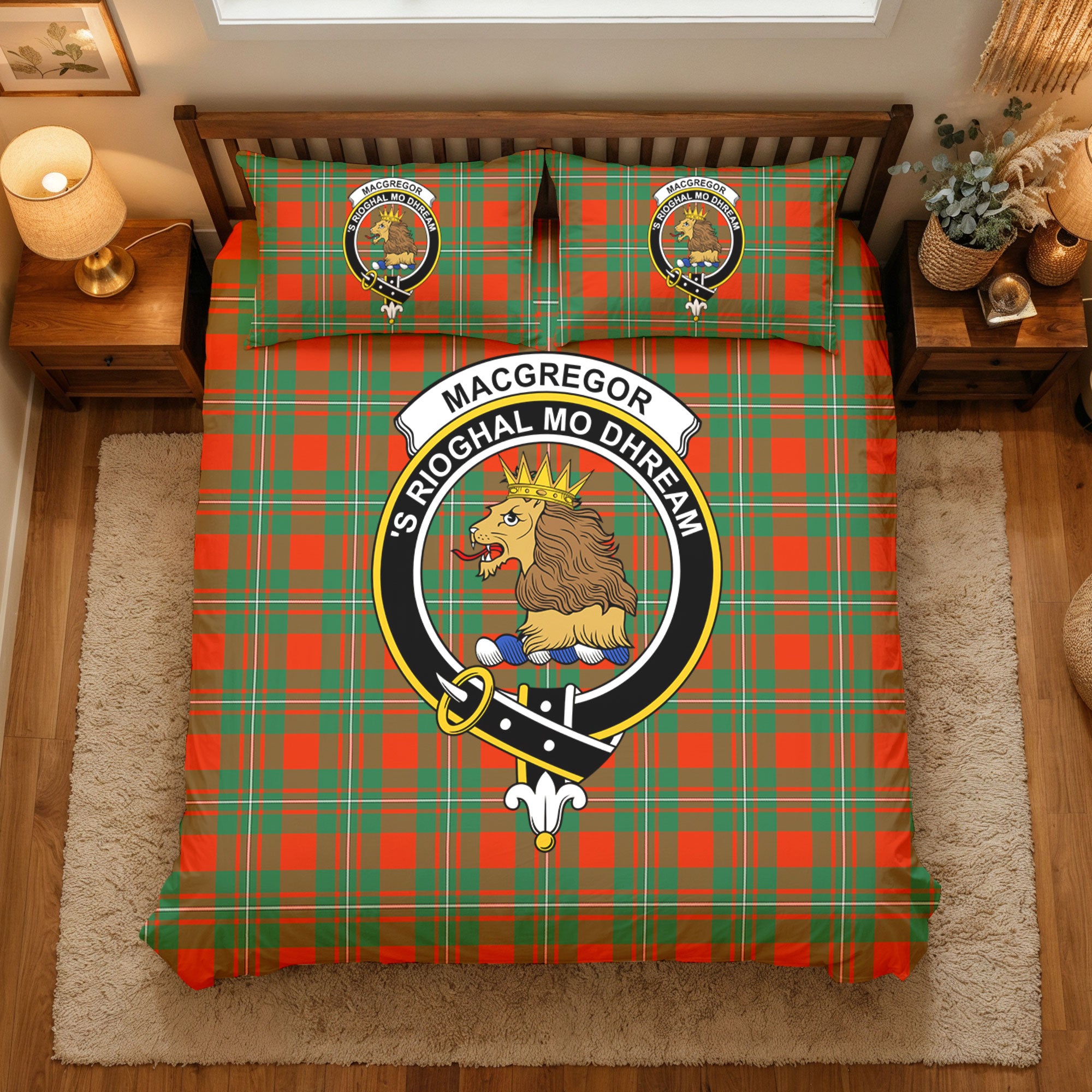 MacGregor Ancient Tartan Crest Bedding Set