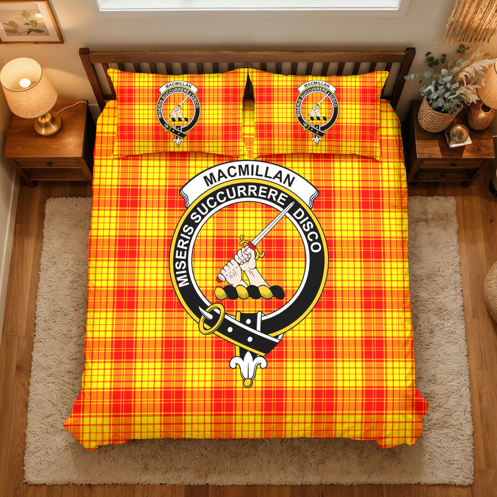 MacMillan Clan Tartan Crest Bedding Set