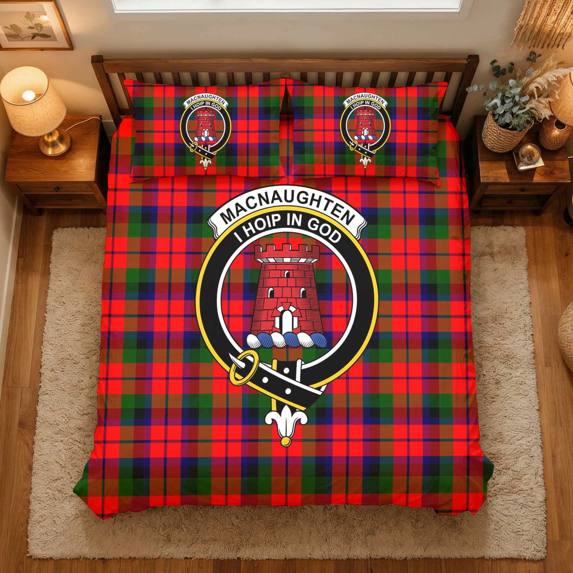 MacNaughten Tartan Crest Bedding Set