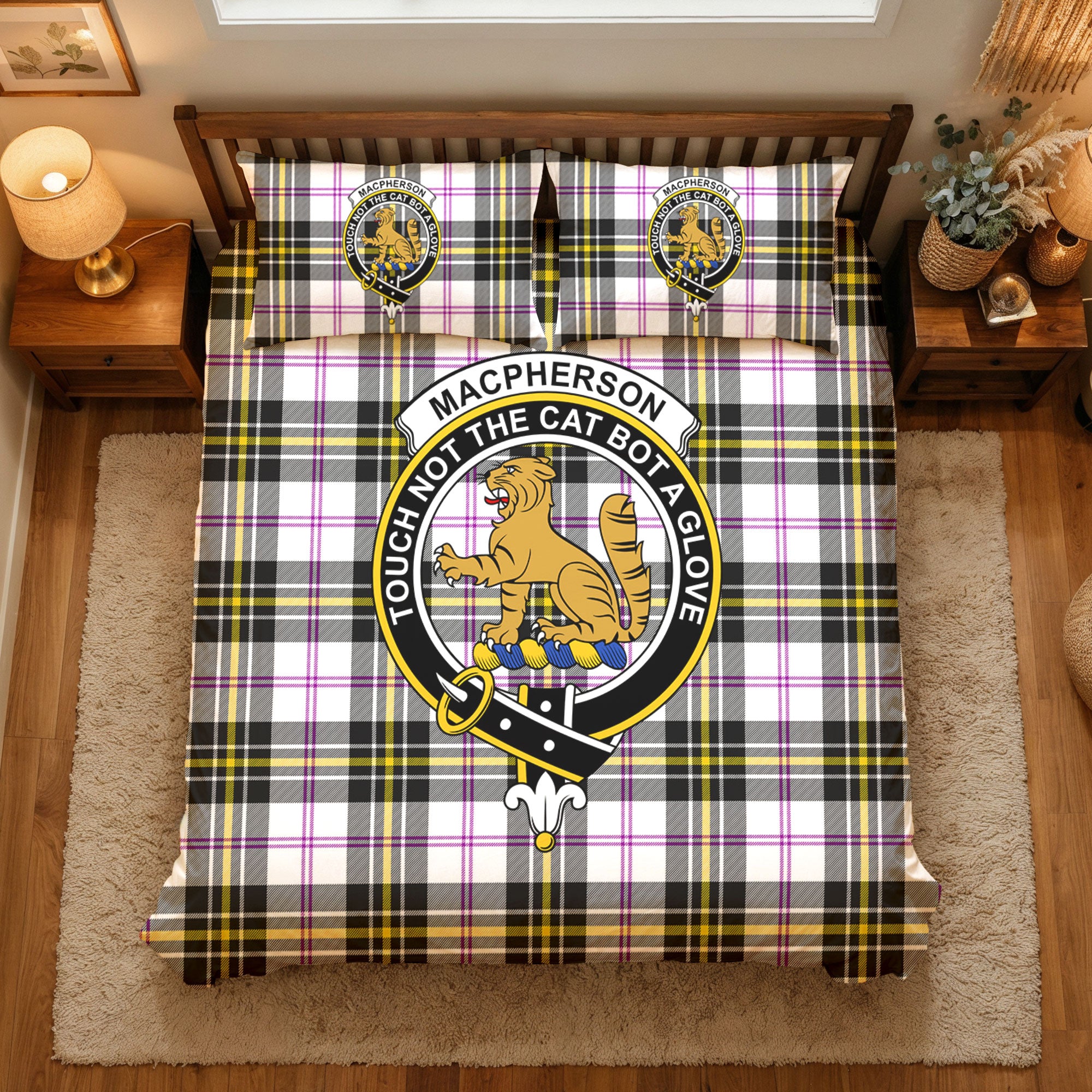 MacPherson Dress Modern Tartan Crest Bedding Set