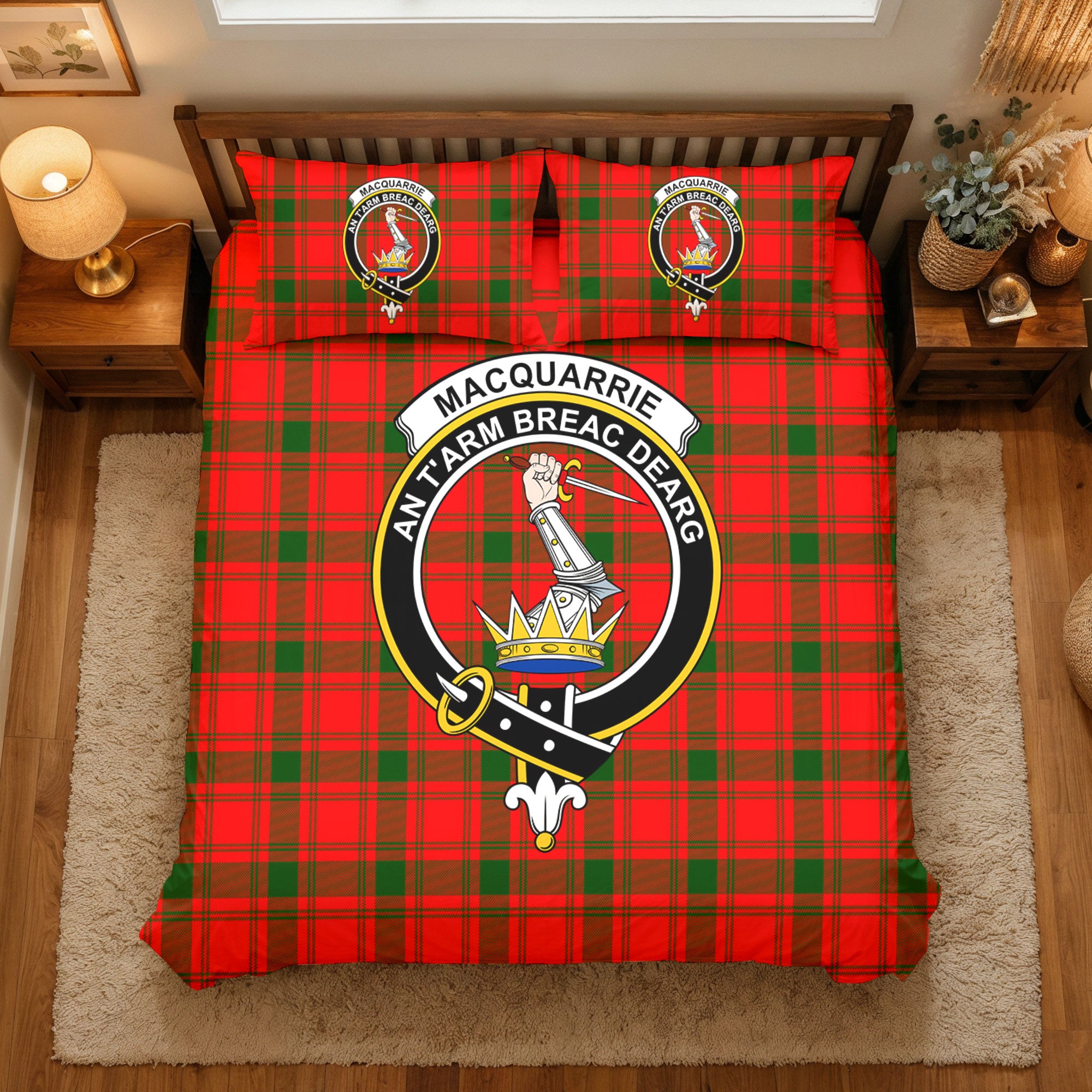 MacQuarrie Tartan Crest Bedding Set