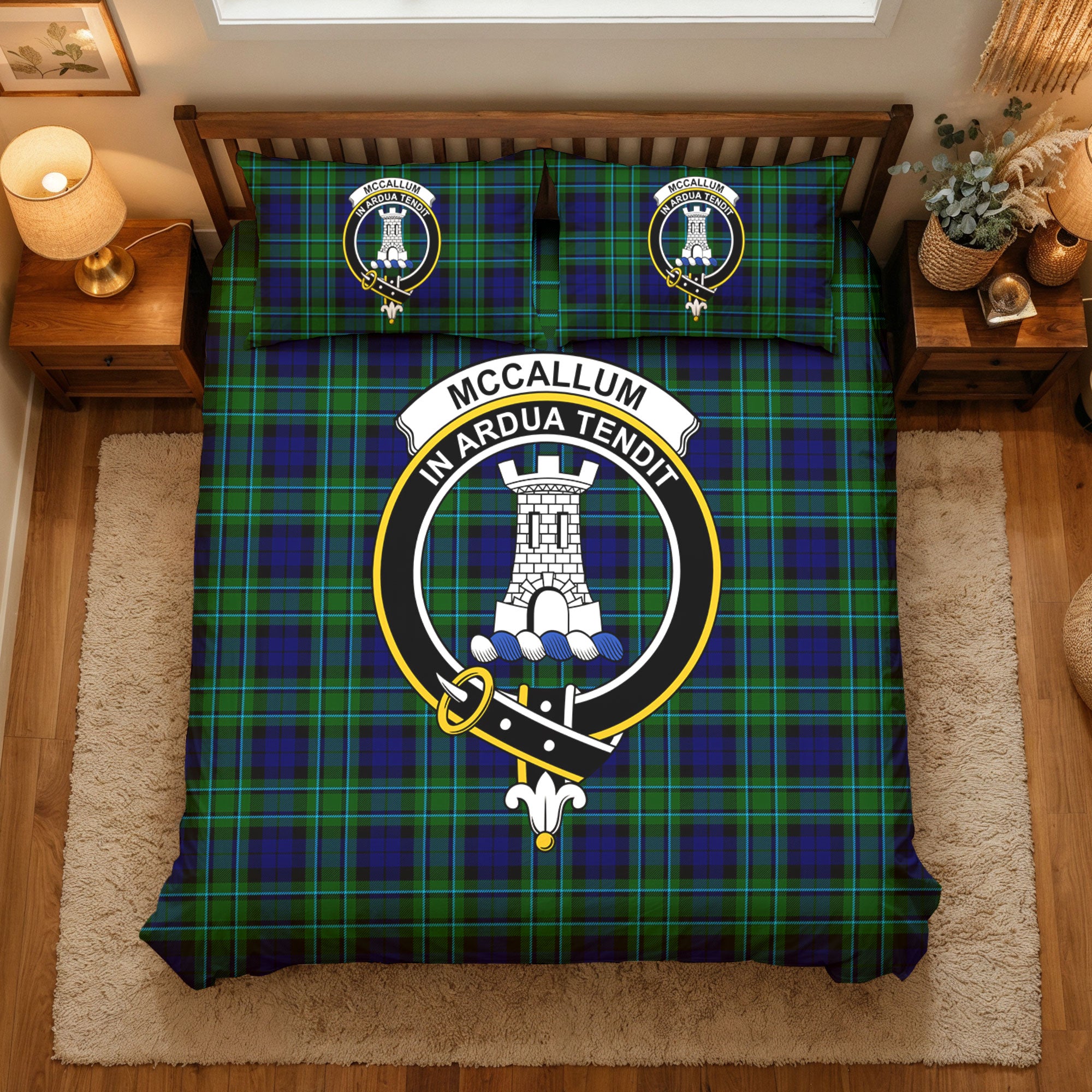 McCallum Modern Tartan Crest Bedding Set