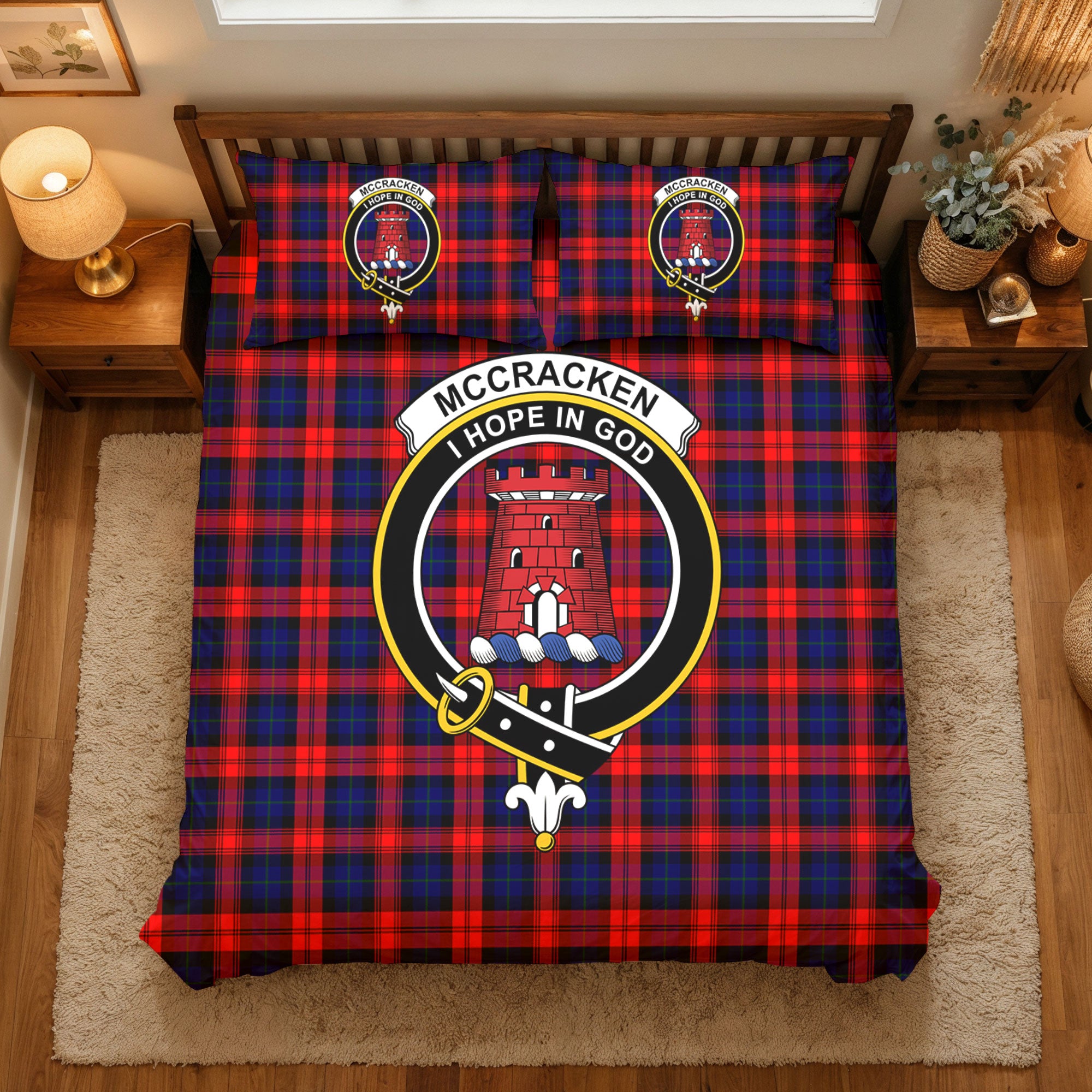 McCracken Tartan Crest Bedding Set