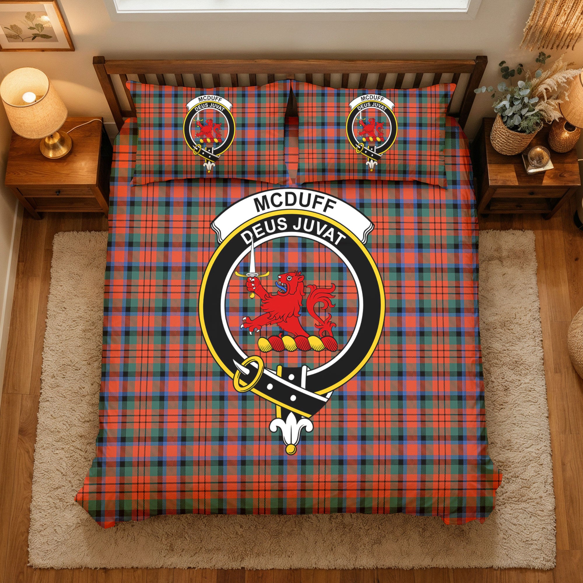 McDuff Ancient Tartan Crest Bedding Set