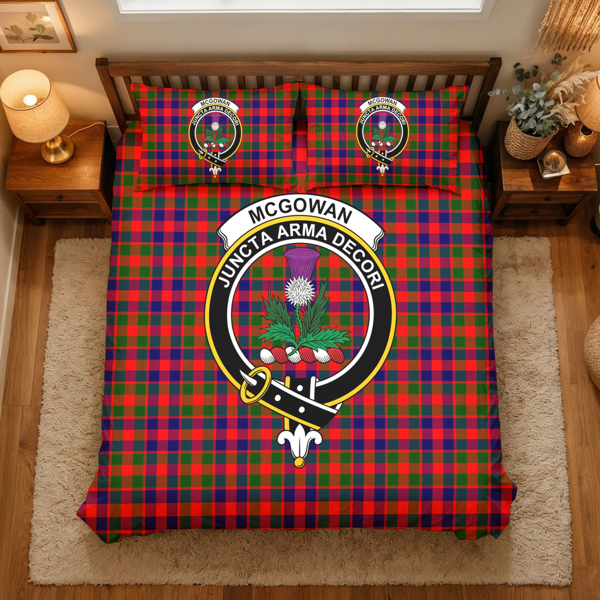 McGowan Tartan Crest Bedding Set
