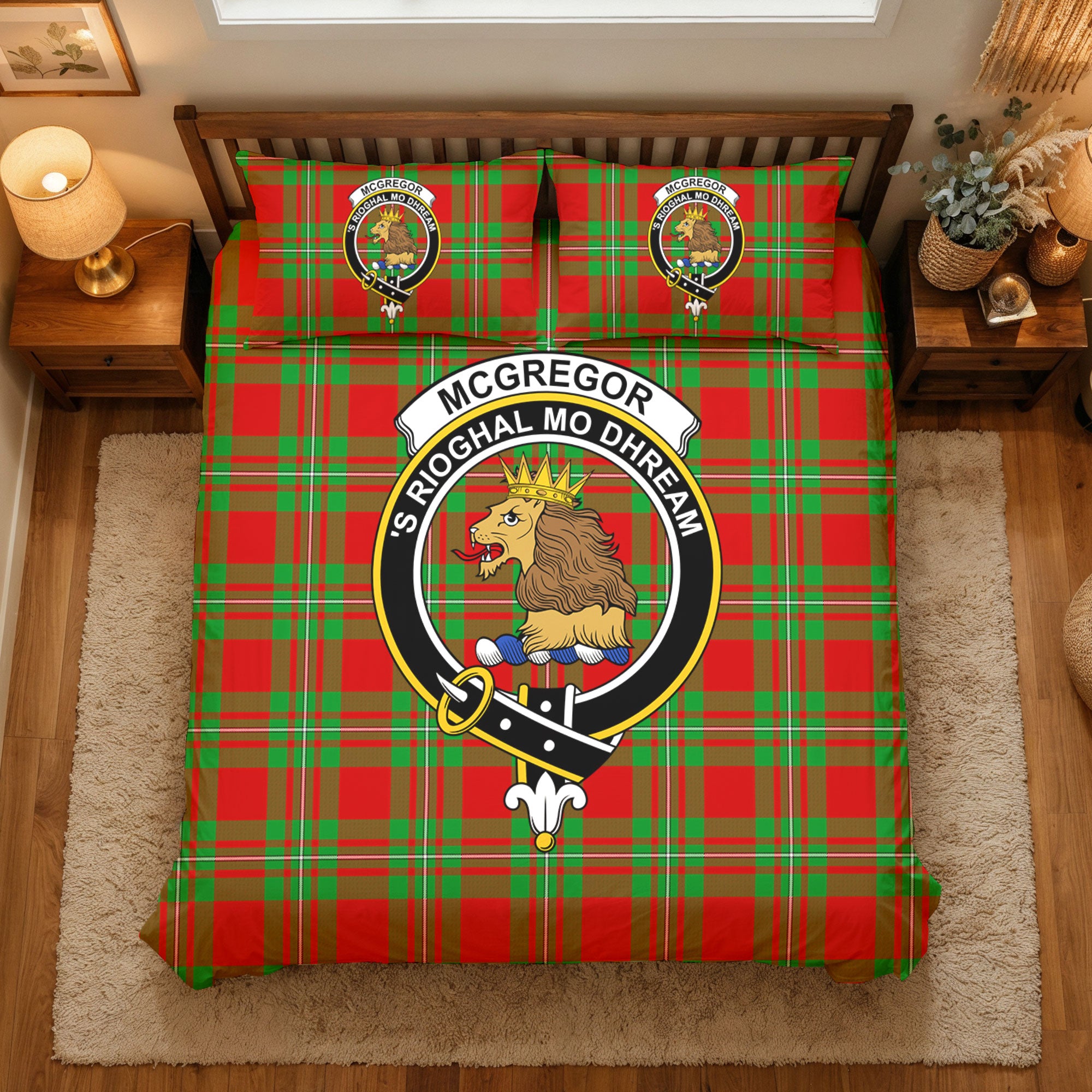 McGregor Modern Tartan Crest Bedding Set