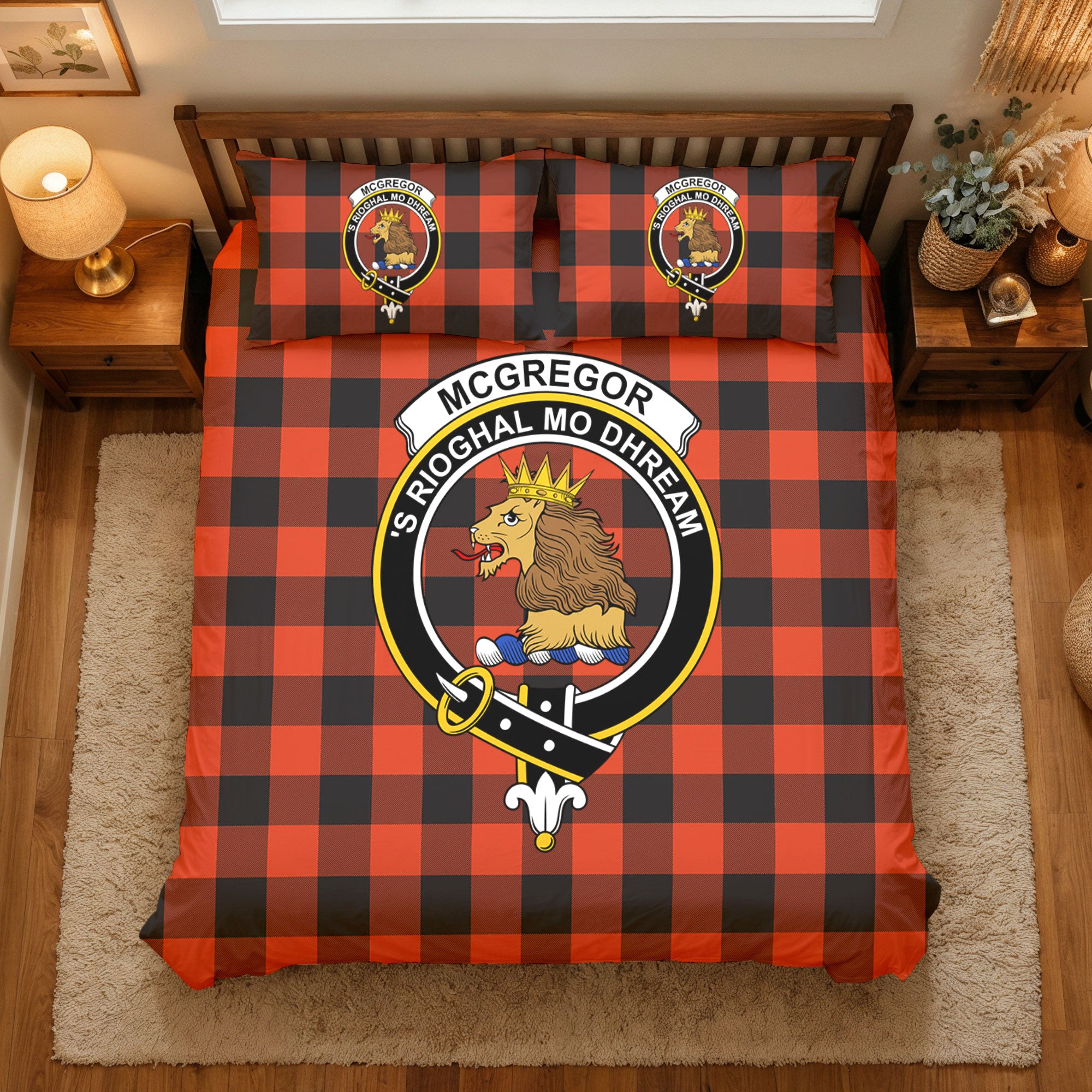 McGregor Rob Roy Ancient Tartan Crest Bedding Set