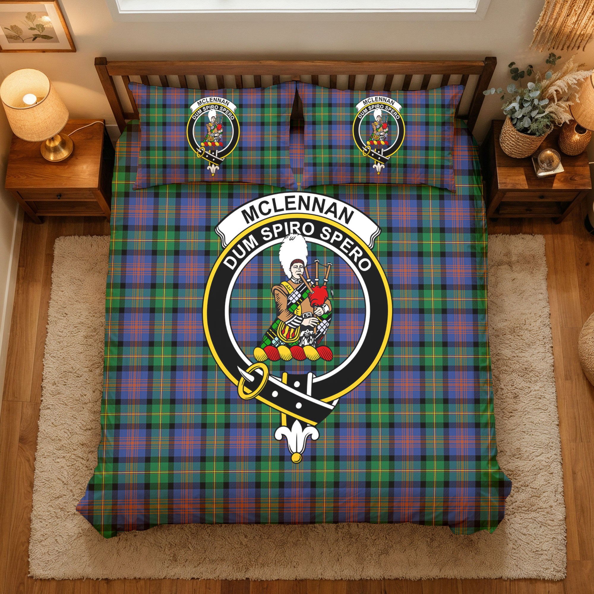 McLennan Ancient Tartan Crest Bedding Set
